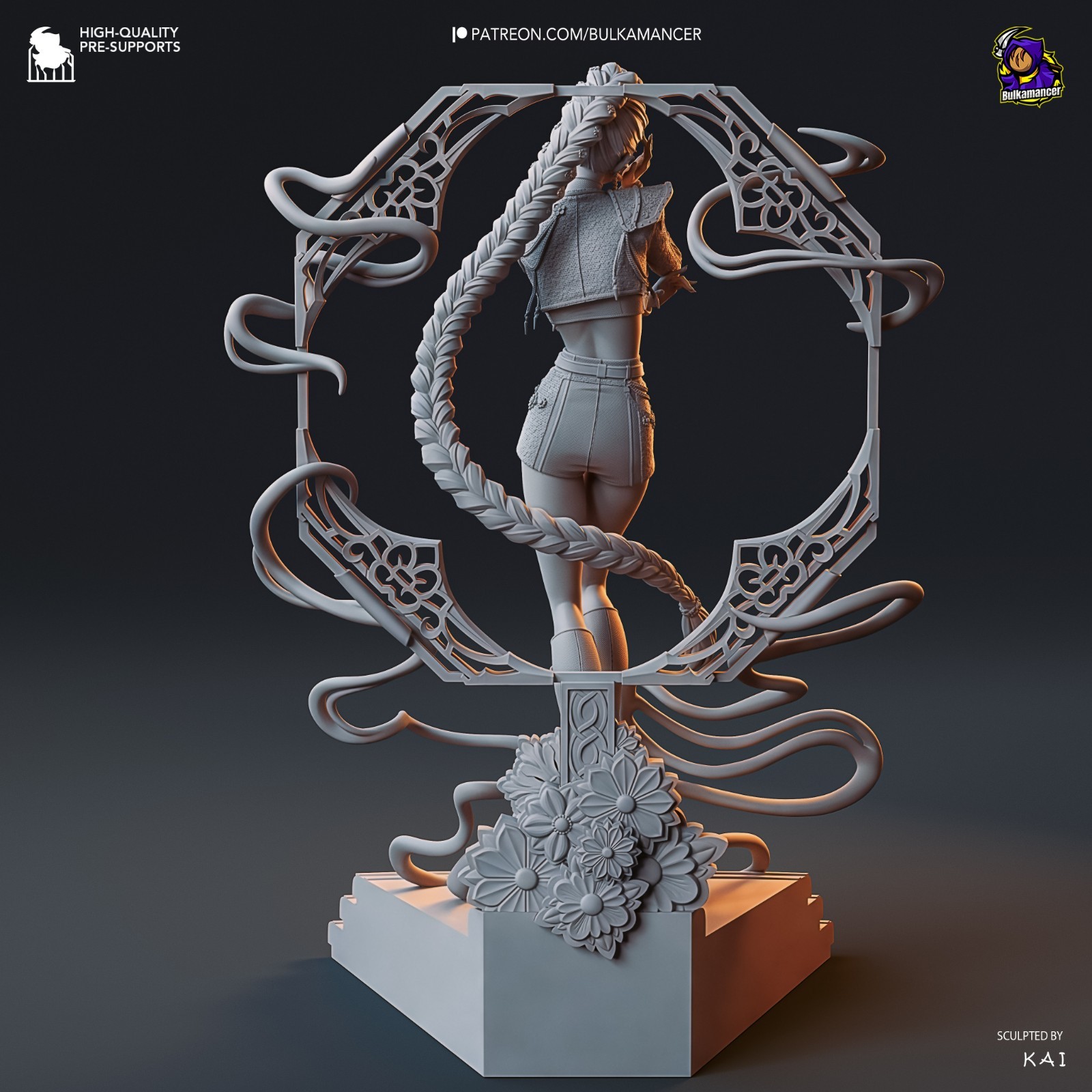 Rumi – K-Pop Demon Hunters 1/8 Scale Figure Statue 3D Print Model Kit Unpainted