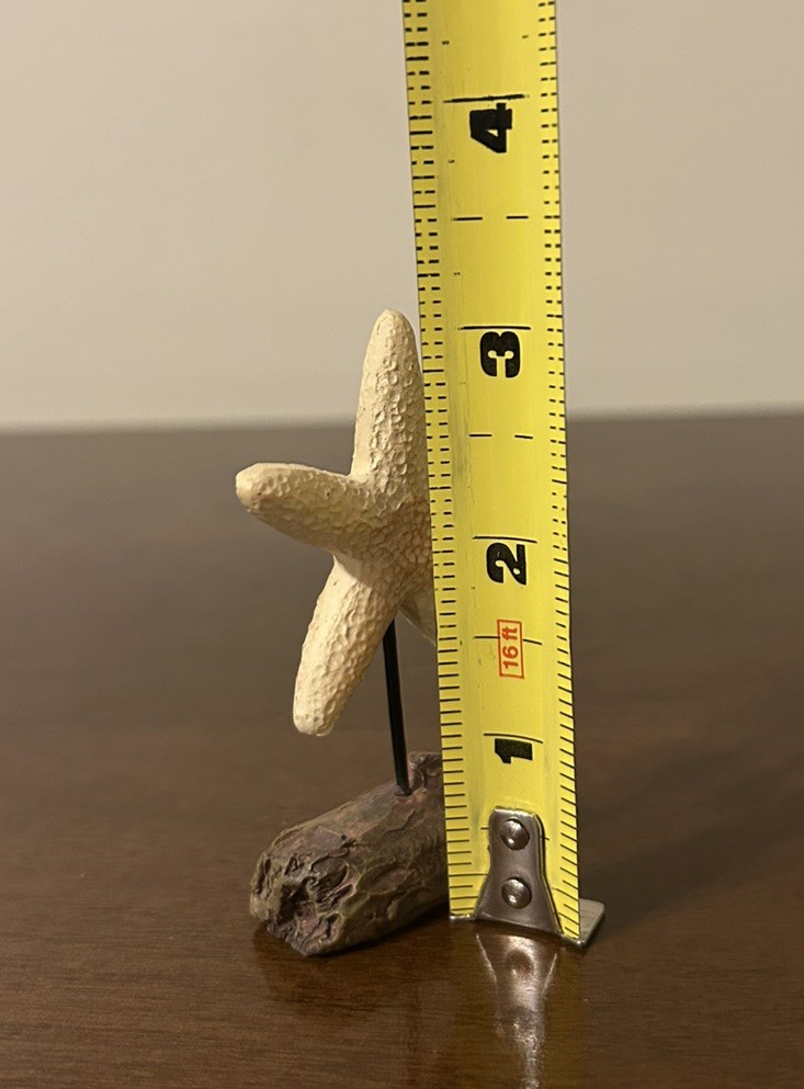 VHTF Blossom Bucket Seashell Starfish Resin Driftwood Figurine Robin Davis
