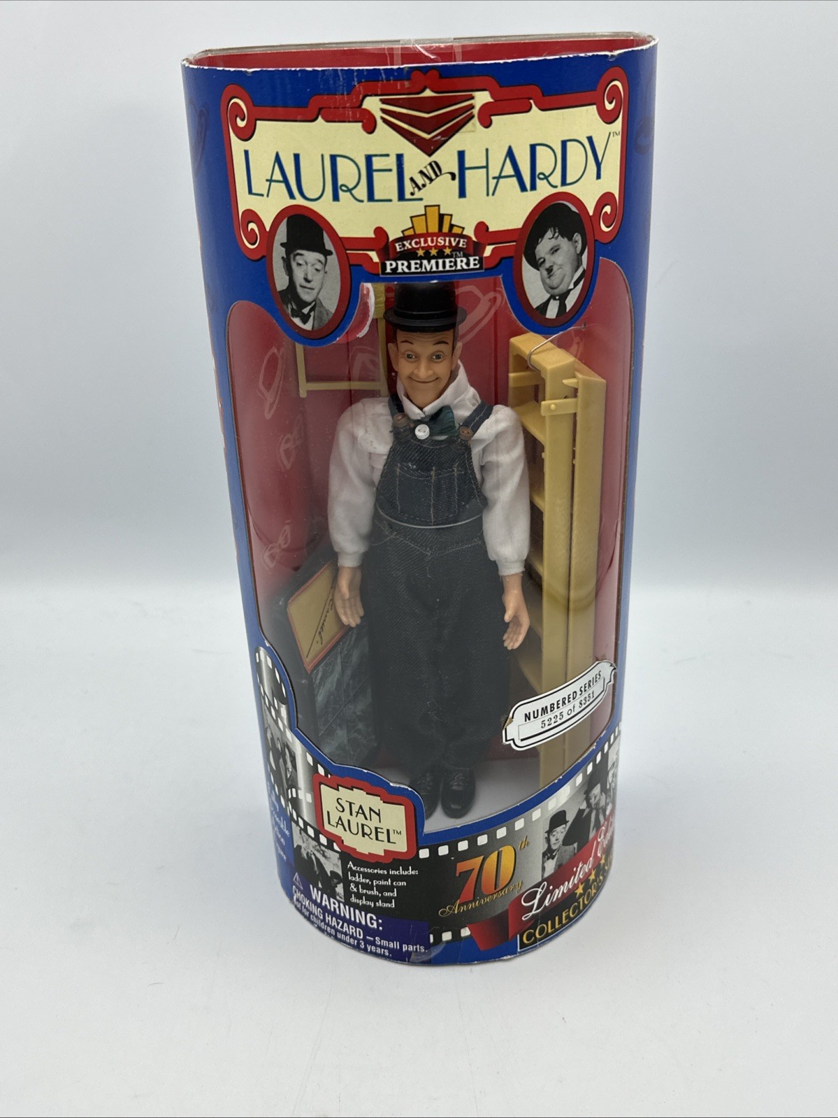 Vintage Laurel & Hardy Action Figure Exclusive Premiere 70th Anniversary – NIB