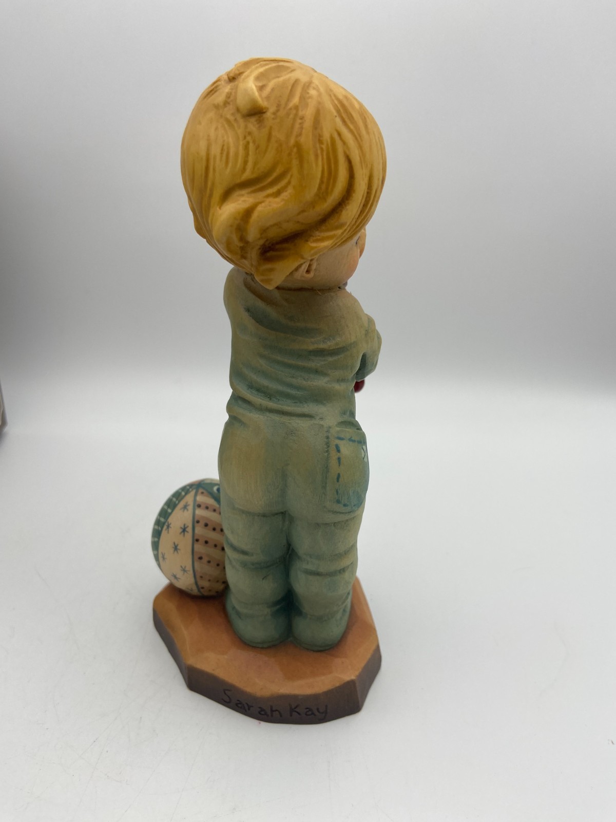 Anri Woodcarving Bunny Hug 266/2000 6 Inches