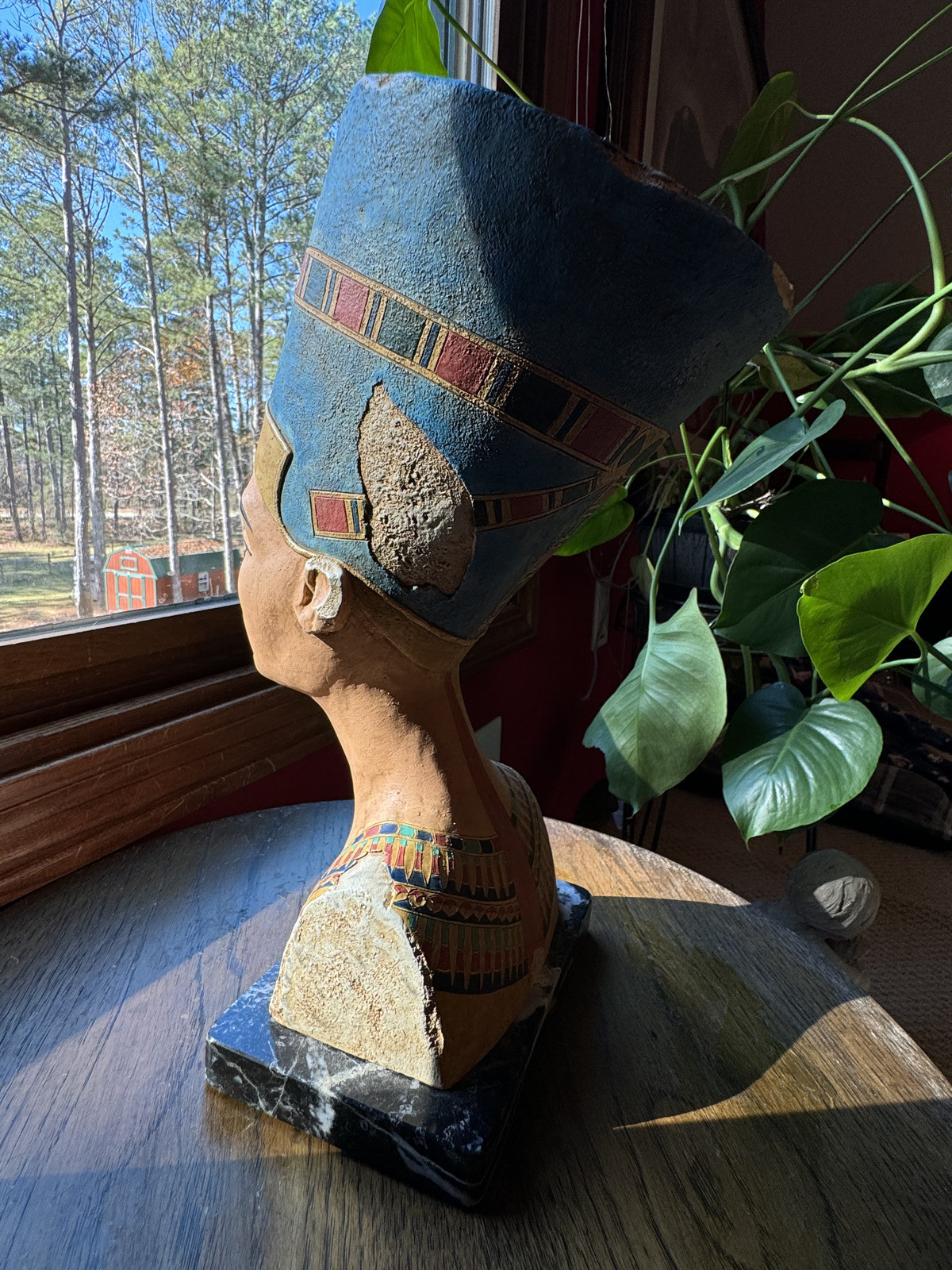Queen Nefertiti Bust Masterpiece, Art & Artifact Museum Replica Sculpture Statue