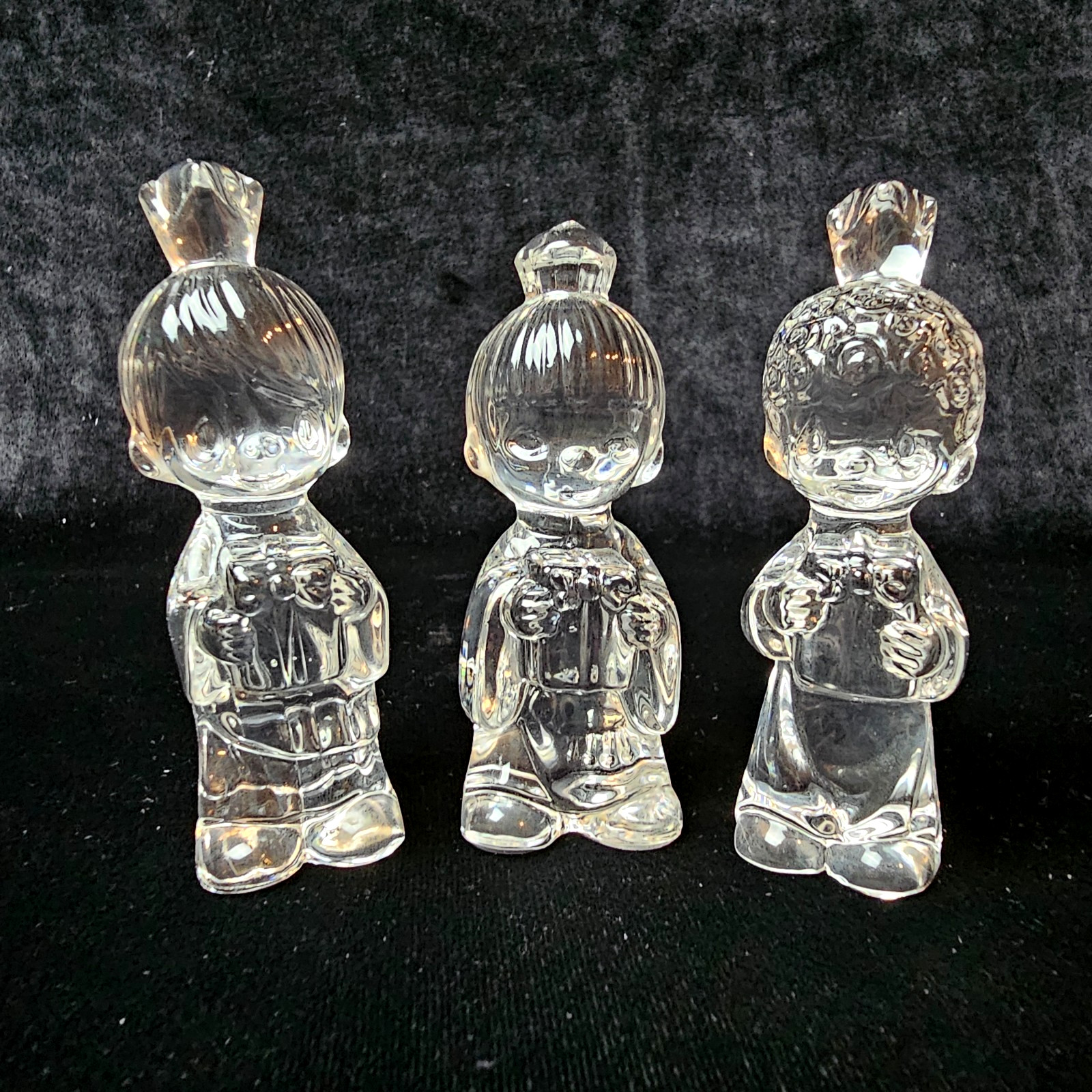 Precious Moments #638633 “WE THREE KINGS” 3 PC SET/24% LEAD CRYSTAL Nativity EUC