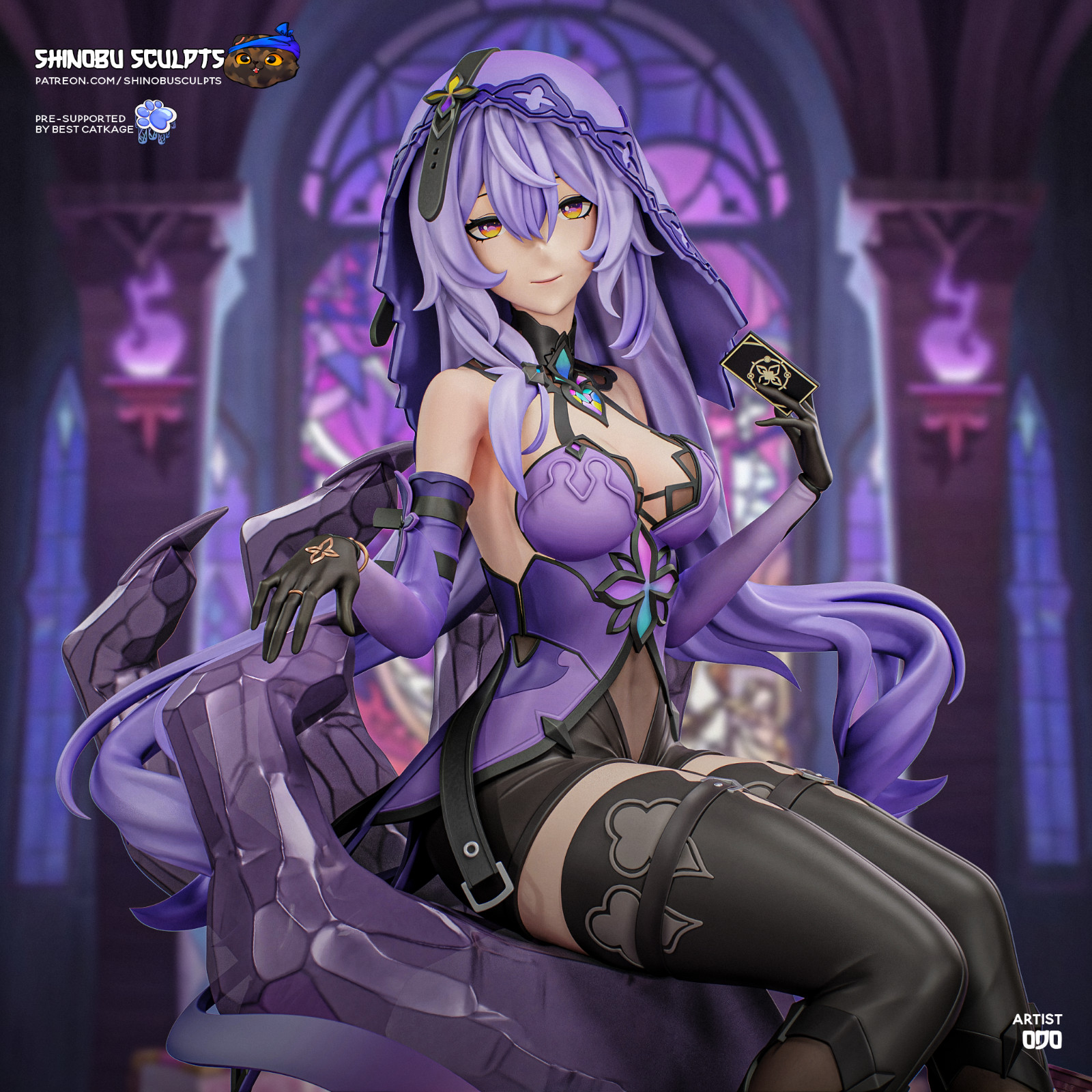 Black Swan Memory Weaver Edition 1/7 Unpainted Resin Kit Honkai Star Rail