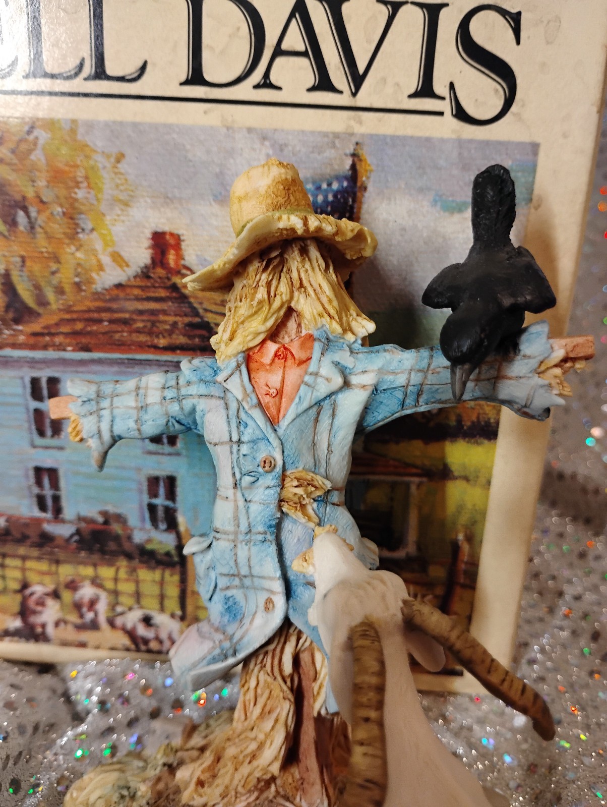 Lowell Davis “The Last Straw” Hand Painted Sculpted Figurine 1989 With Box