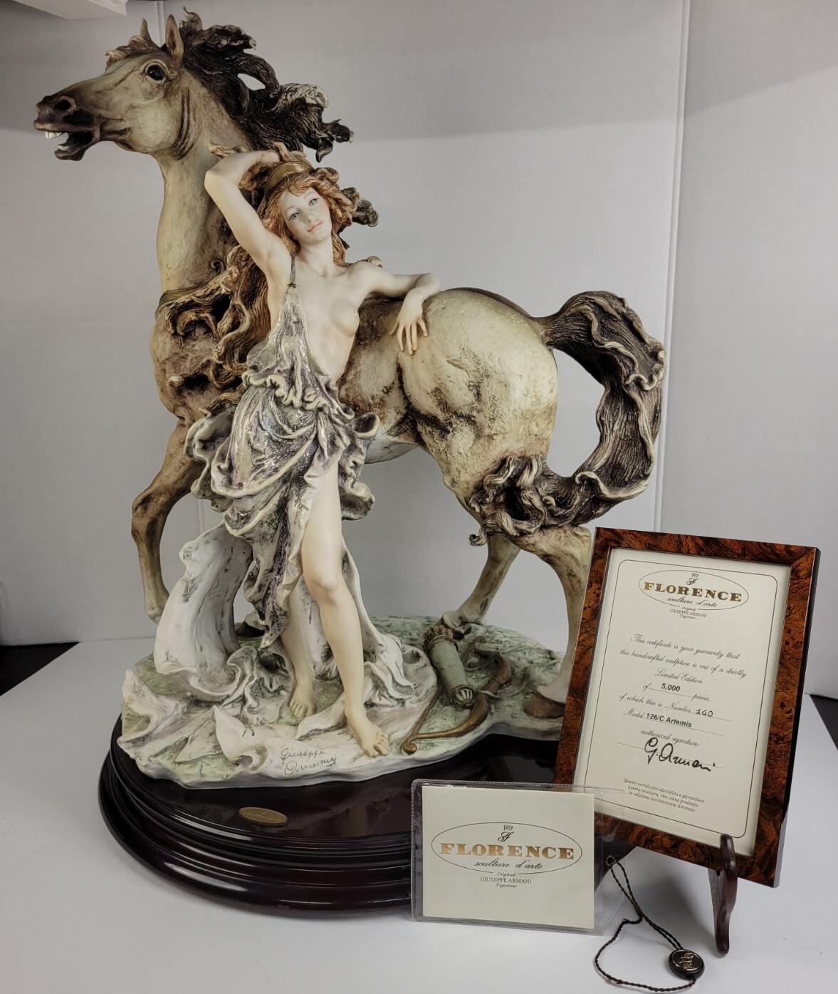 FLORENCE STATUE BY GIUSEPPE ARMANI 126/C ARTEMIS SIGNED Limited Edition #140 COA