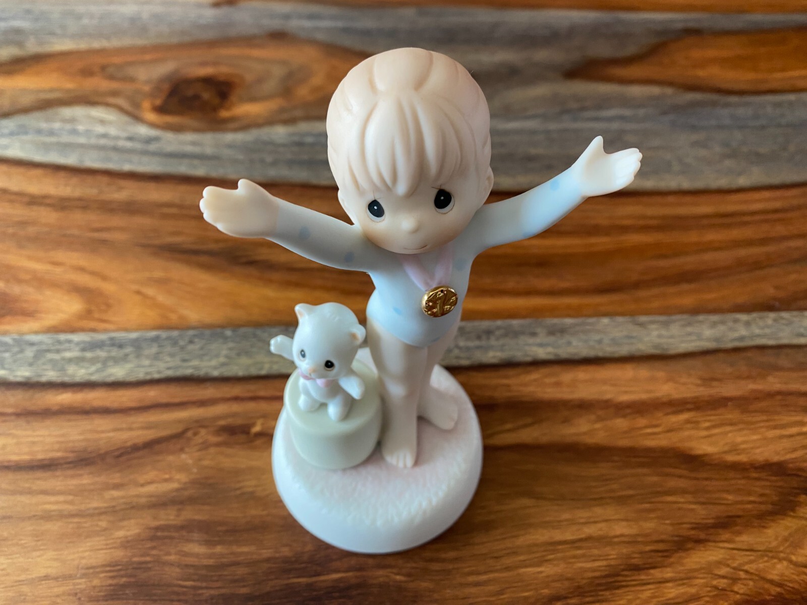 Precious Moments – 3 “Victory” Gymnast Figurines – Frequent Buyer Program 1997
