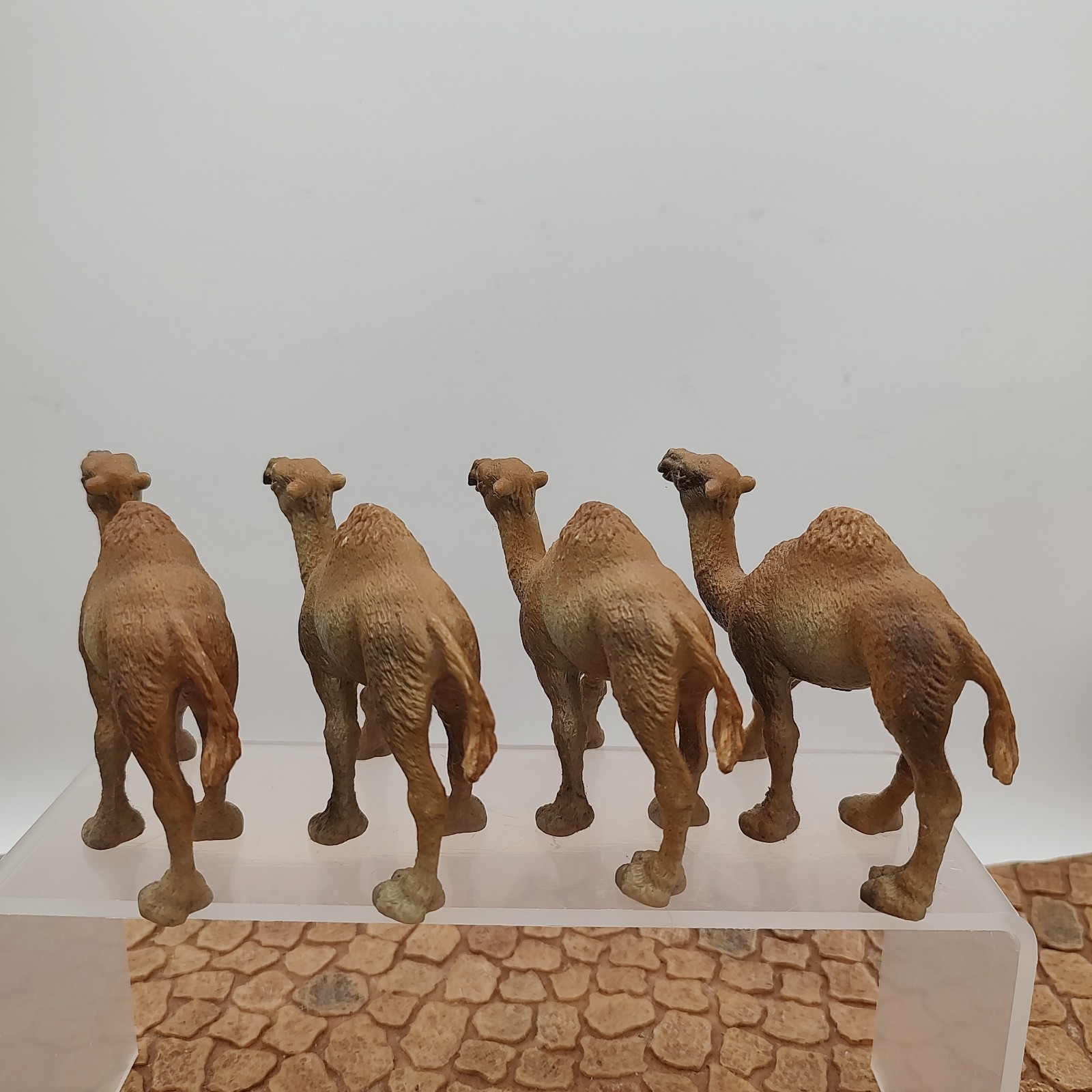 Vintage 1991 Schleich Camel Figurines One Hump Lot of 4