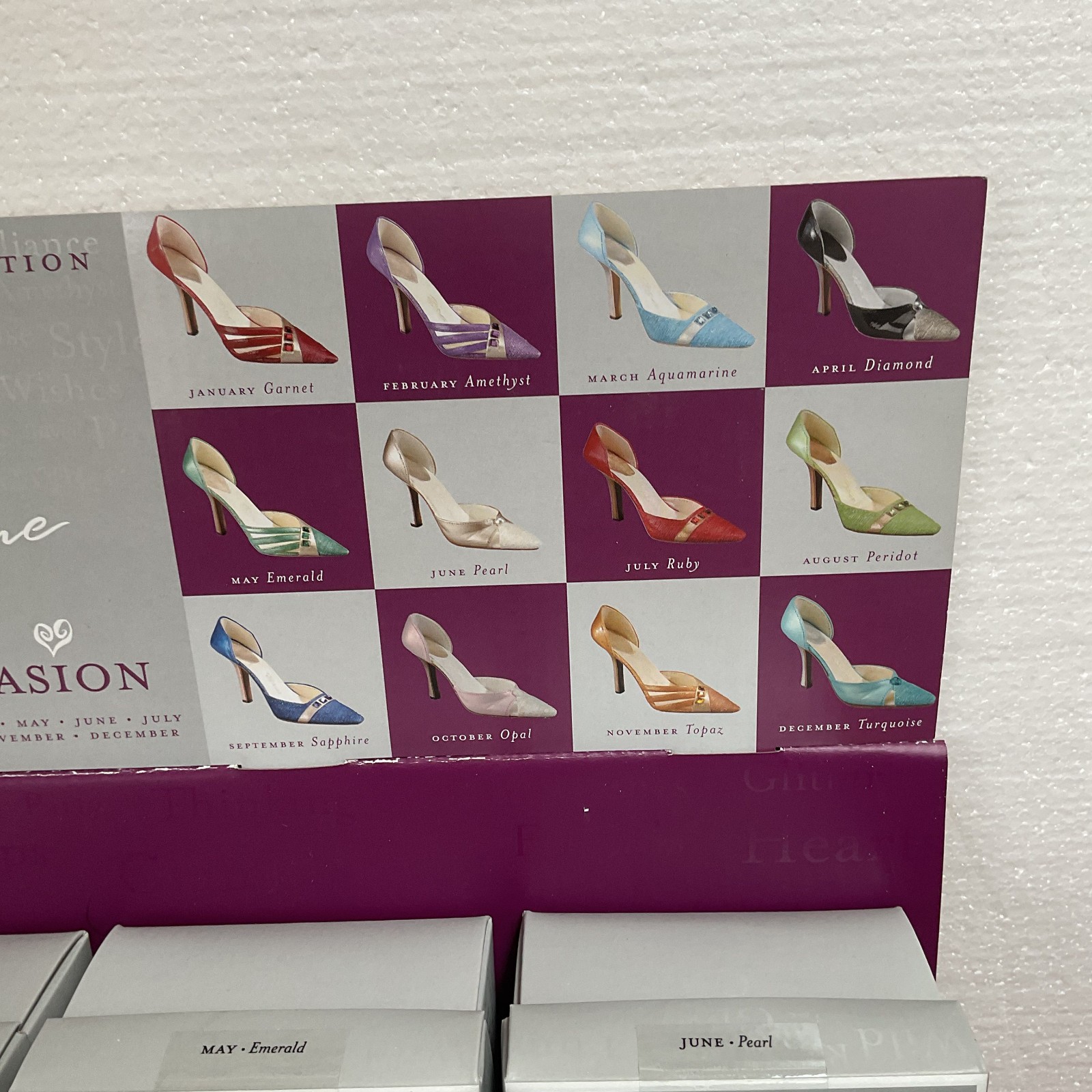 Lot of 12 Just the Right Shoe Raine Birthstone Collection 2003 Boxes COAs