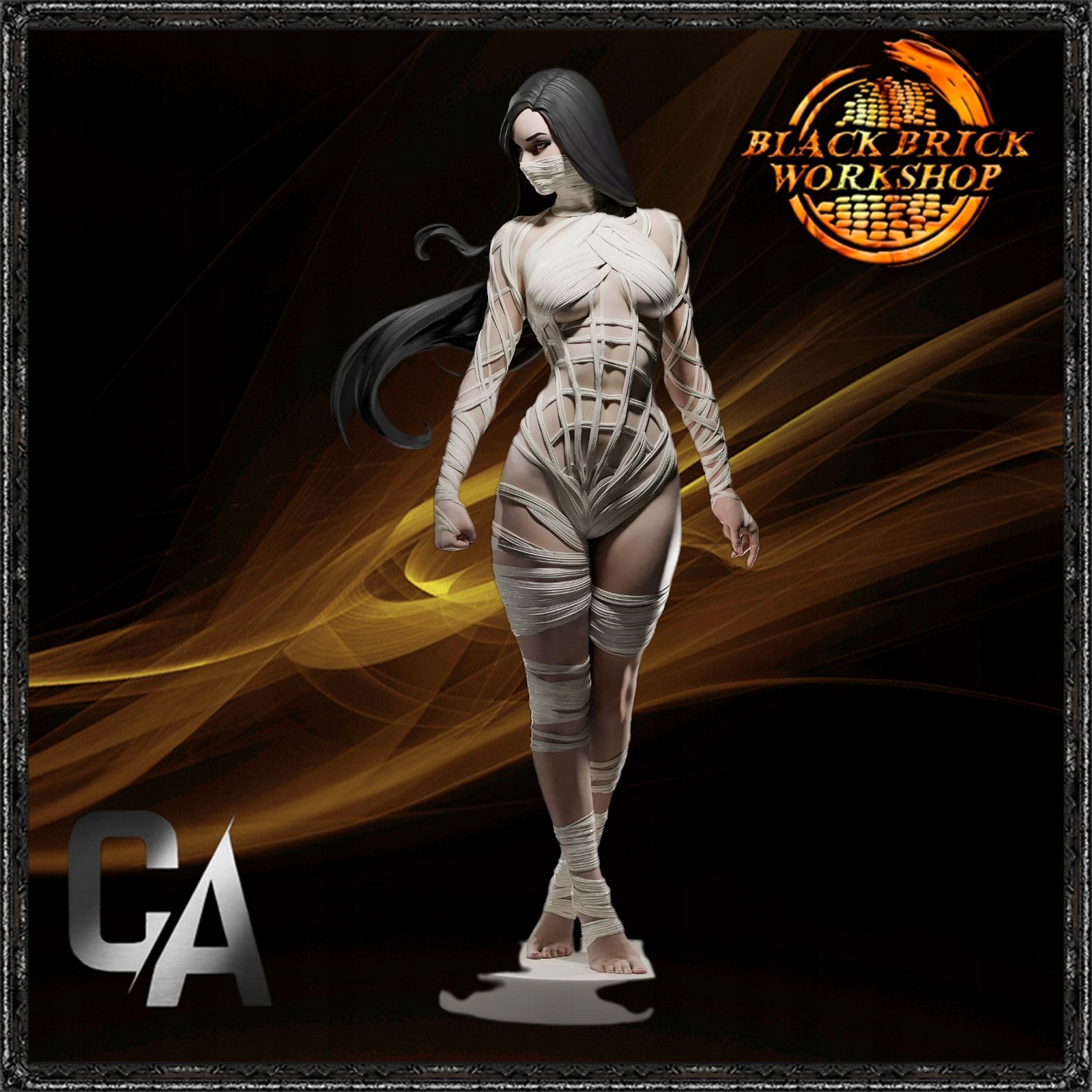 Silk CA3D UNPAINTED 3D Printing on Demand – NSFW figure model kit