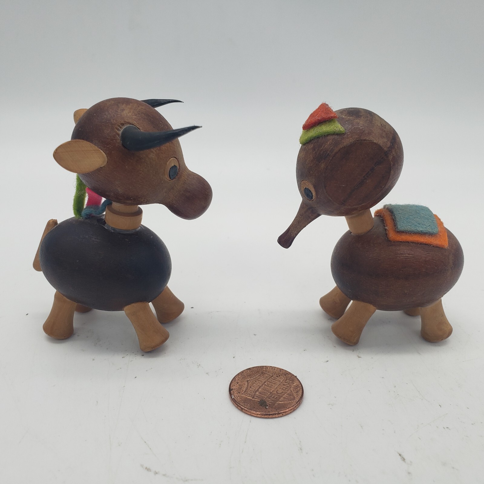 Goula Spain Bull & Horse 2.25″ T Christmas Figurines