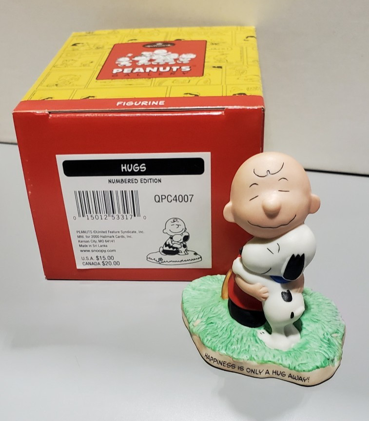 Hallmark Peanuts Gallery Charlie Brown & Snoopy Porcelain Figurine