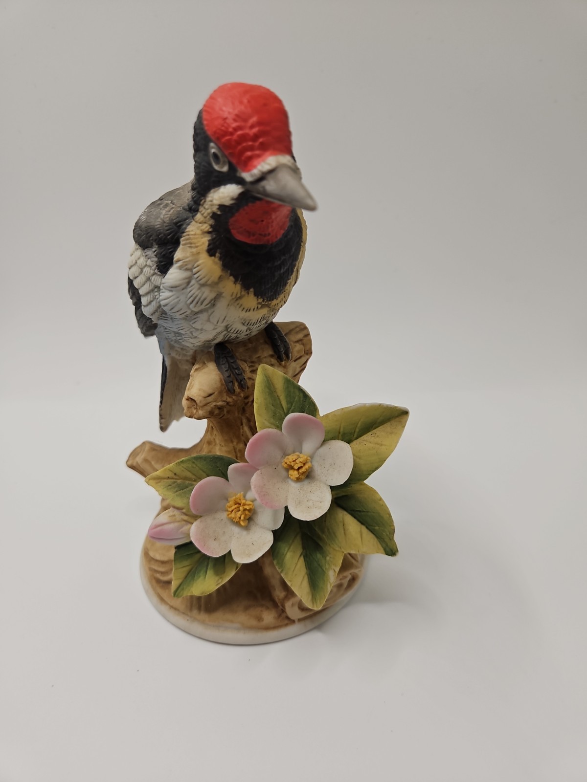 Andrea By Sadek Downy Woodpecker 9386 Porcelain 5.5 Inches Vintage 80s