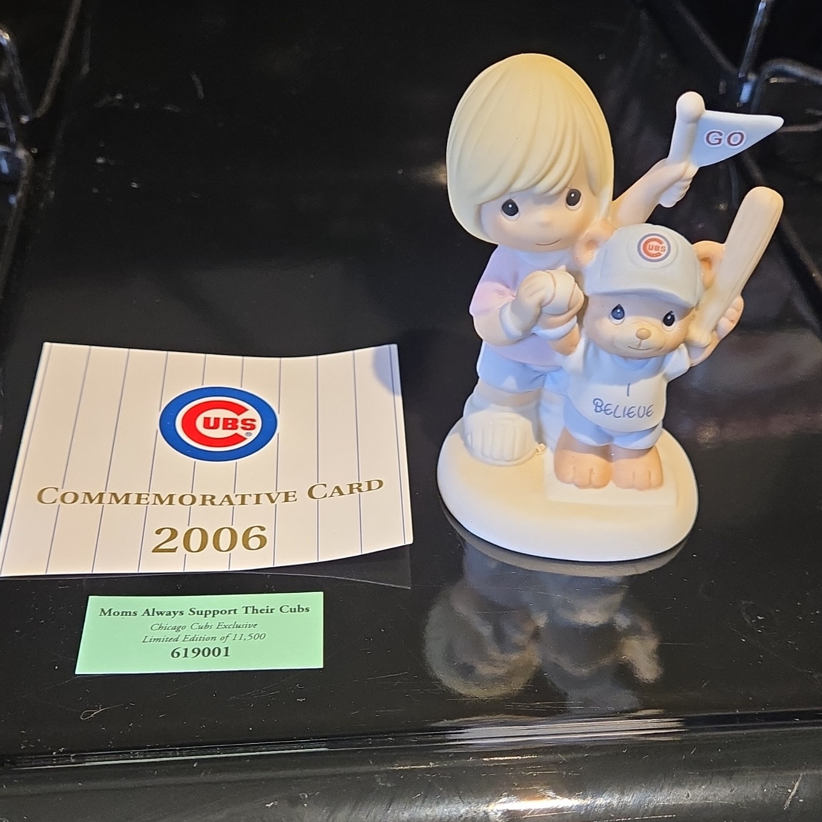 Precious Moments Chicago Cubs Baseball Figurine Limited Edition 2006 Boxed