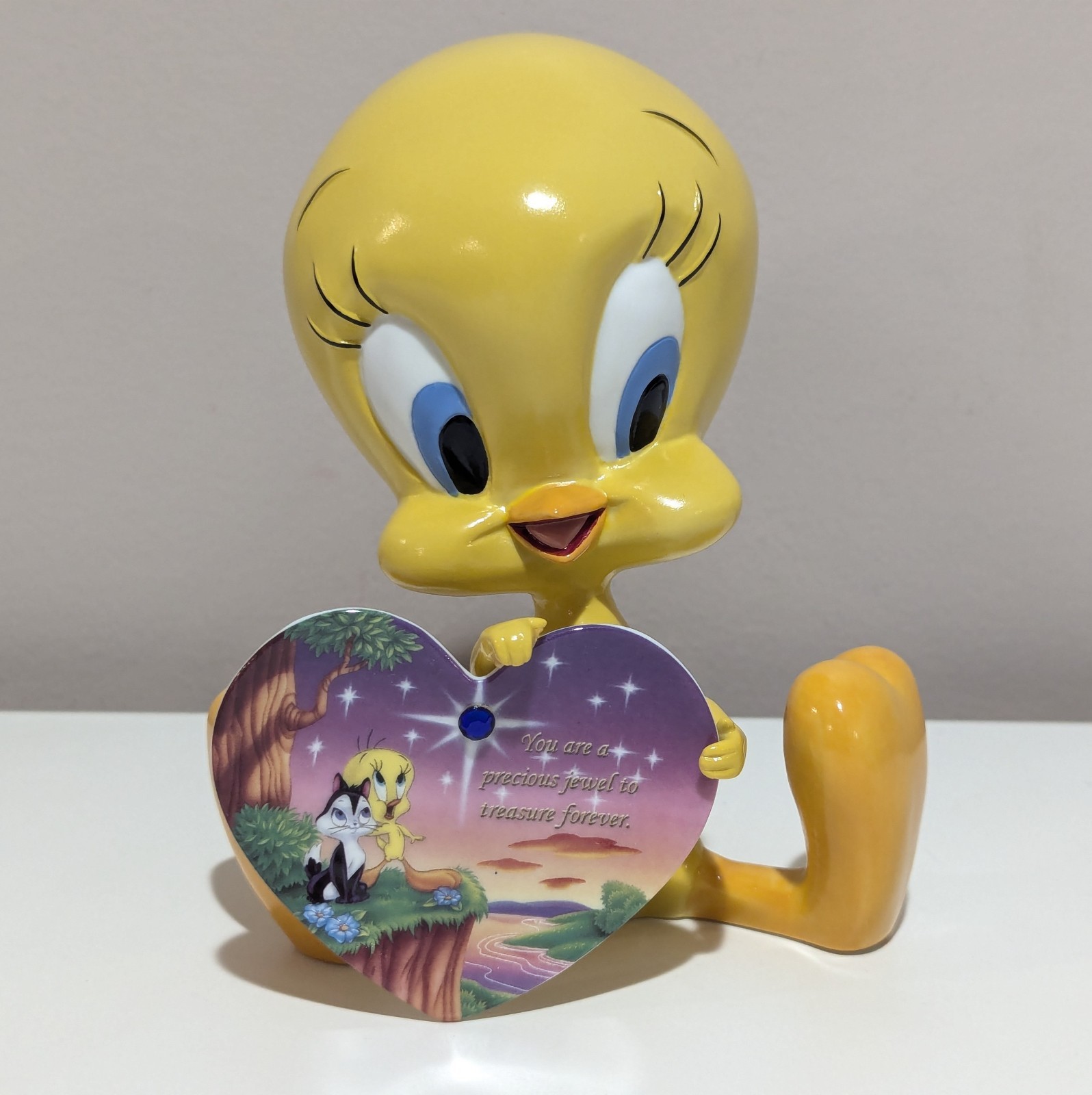 Tweety Bird September Birthstone Figurine by Bradford Exchange Looney Tunes