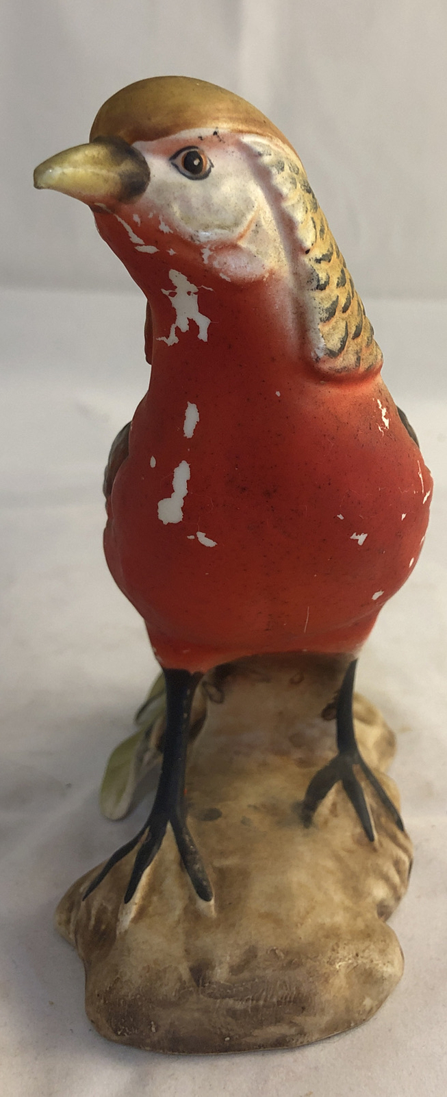Porcelain Bird Figurine Colorful (ARCO) Sticker on Bottom #v155