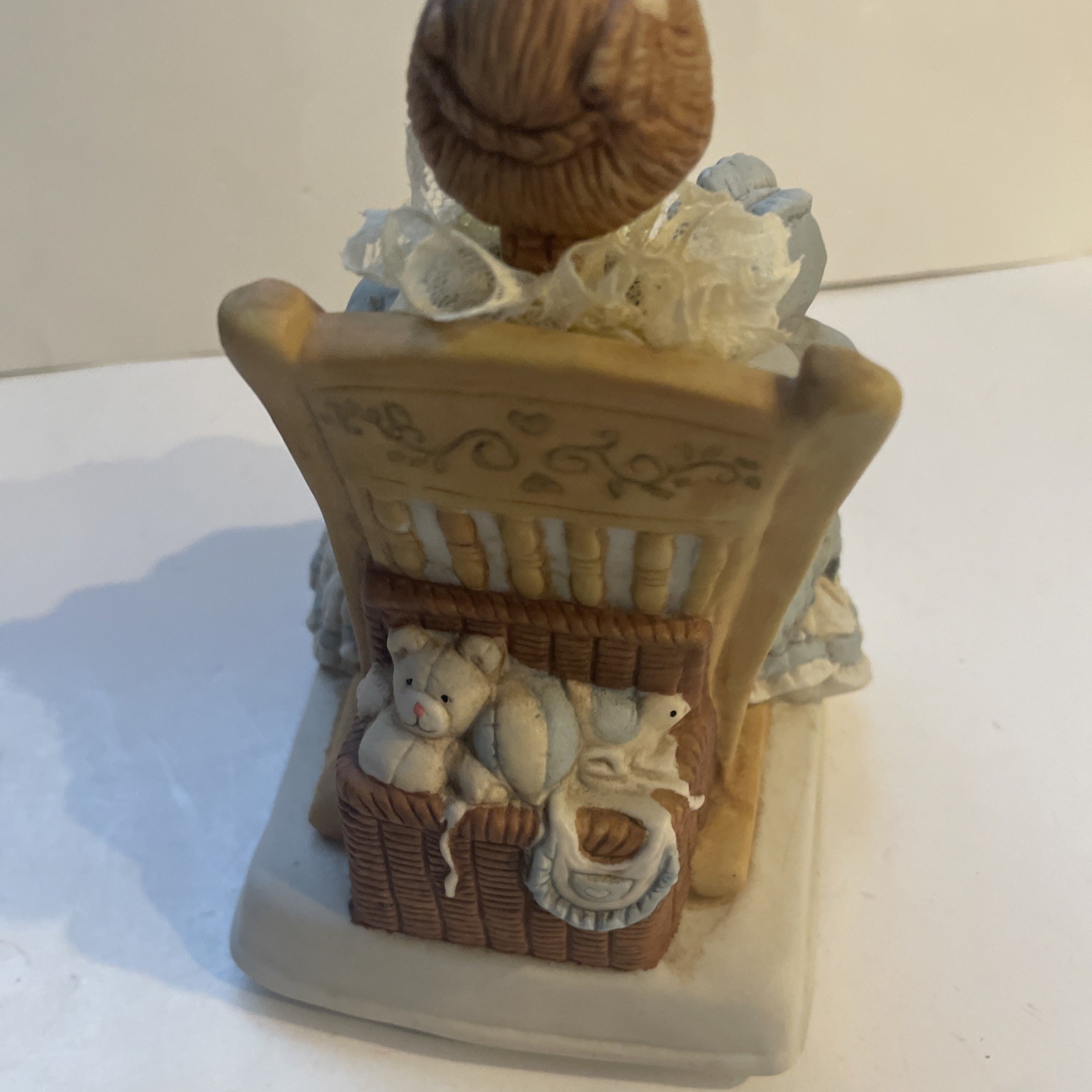 VTG Musical mother & Child Rocking Chair Music Box “Just The Way You Are” Works