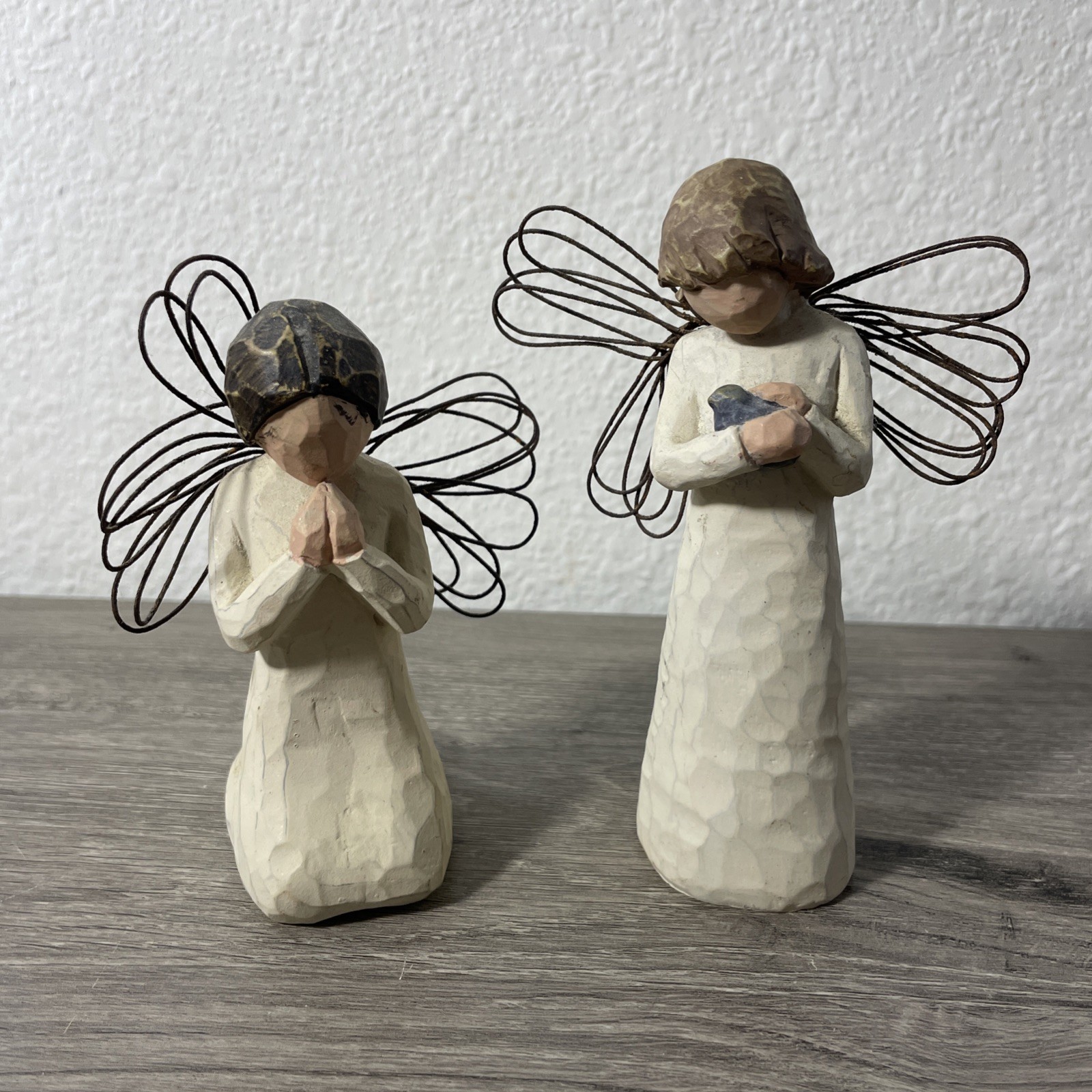 Willow Tree Angel Lot of 2 – Angel of Prayer & Angel of Healing Figurines