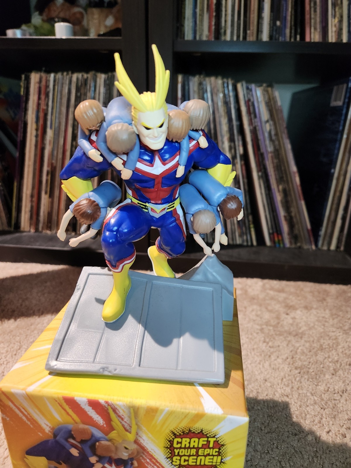 All Might Figurine, Megan Craftable, Figurine Contains Over 30 Pieces