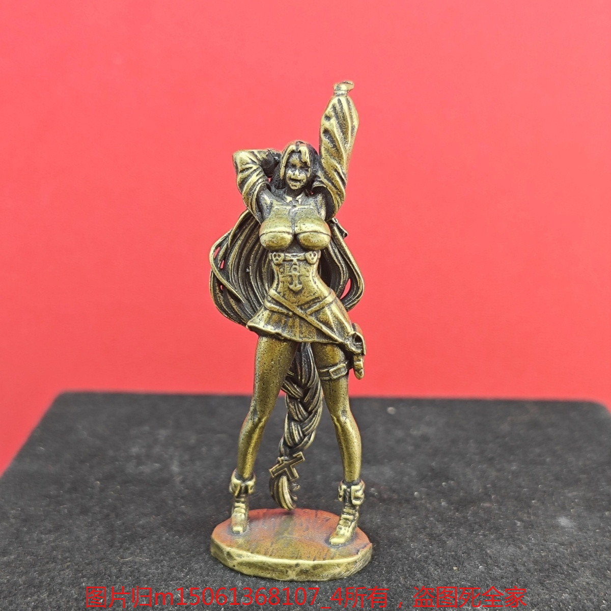 Brass Phoenix Sexy Beauty Large Scale Anime Handmade Statue Ornament