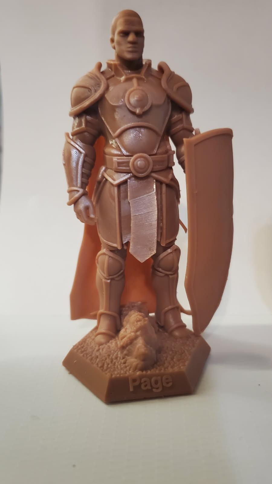 Medieval Knight Figure 5in 3D Printed Fantasy Armor Collectible by PUK