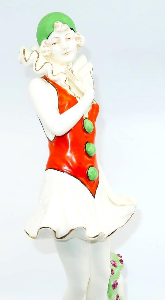 Antique Royal Dux, 1918-1938, Czechoslovakia, THE DANCER Art Deco Figurine, 17″