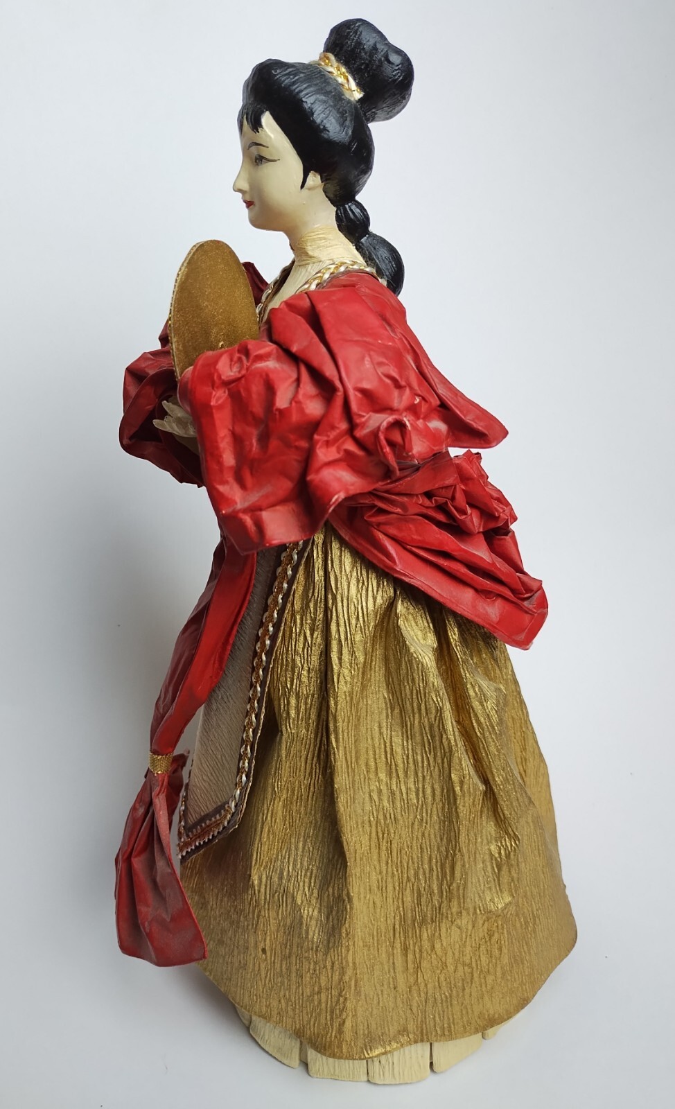 Rare Unique Traditional Asian Woman Design Art Paper Mache Sculpture Philippines