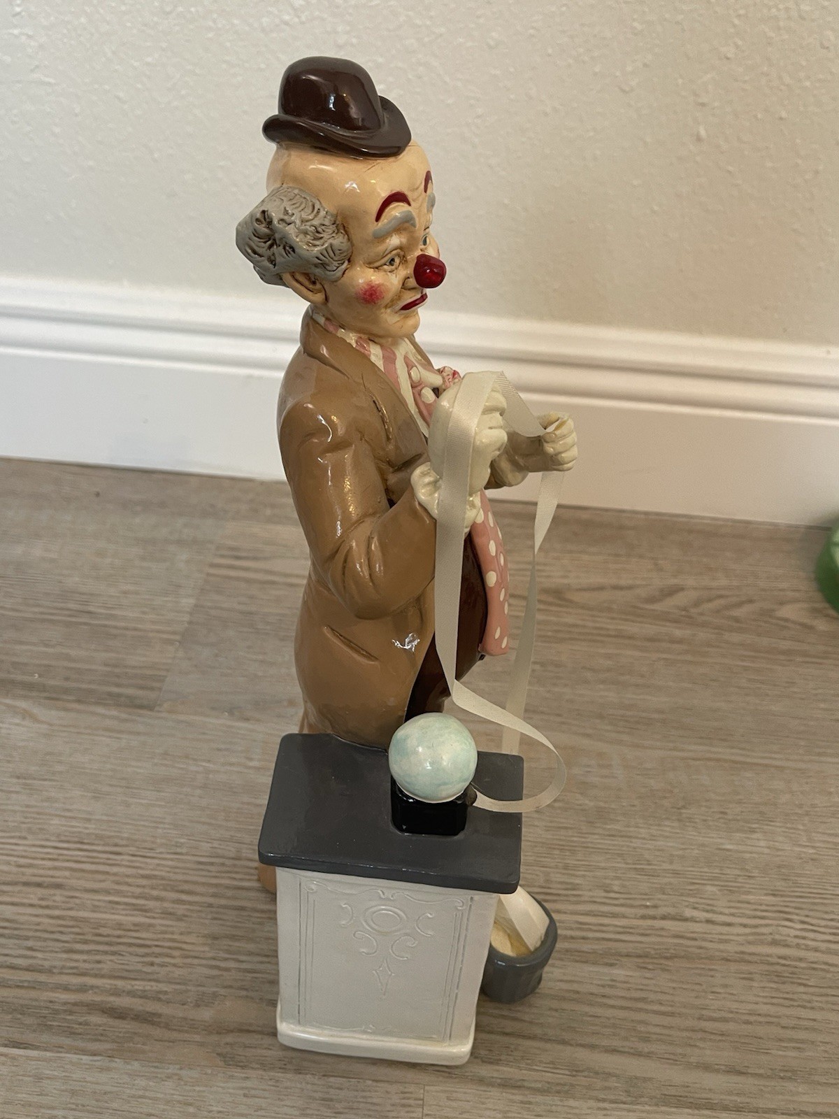 Vintage Judi’s Pastime Clown Figurine, Signed, 1983 From The NY stock Exchange