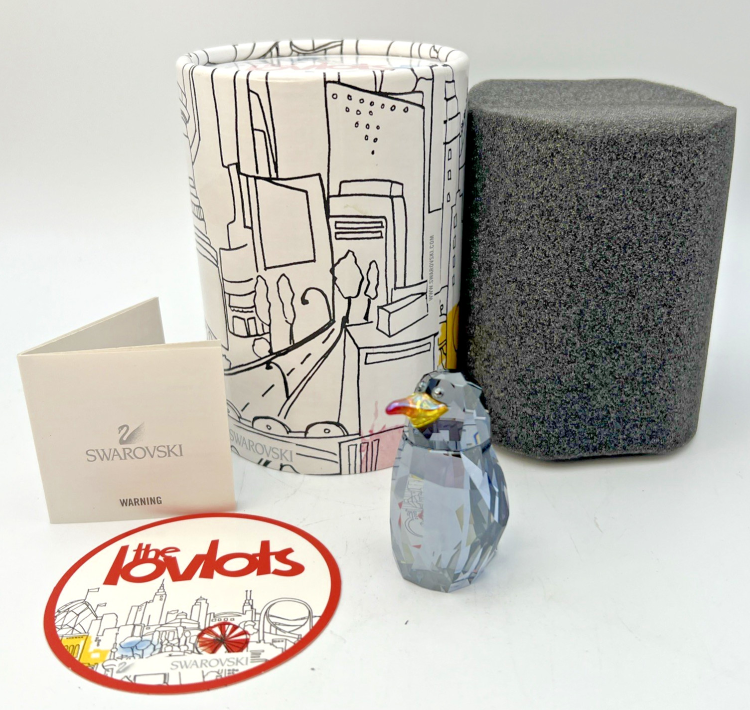 Swarovski Crystal 2012 Limited Ed., Lovlots Sealife, Jack Penguin Figurine w/Box