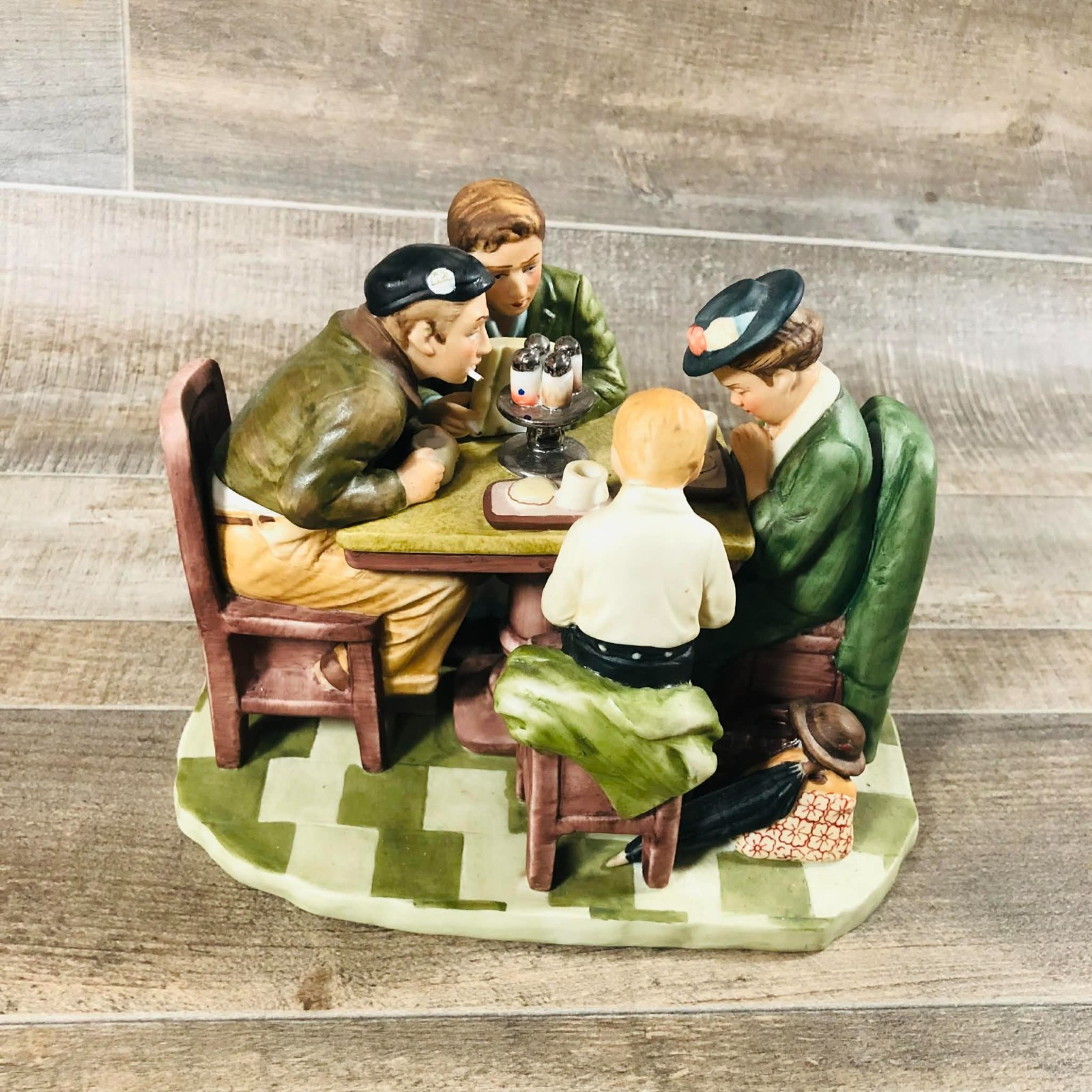 Vintage 1976 Norman Rockwell Grace Before Meals Gorham Figurine Porcelain Japan