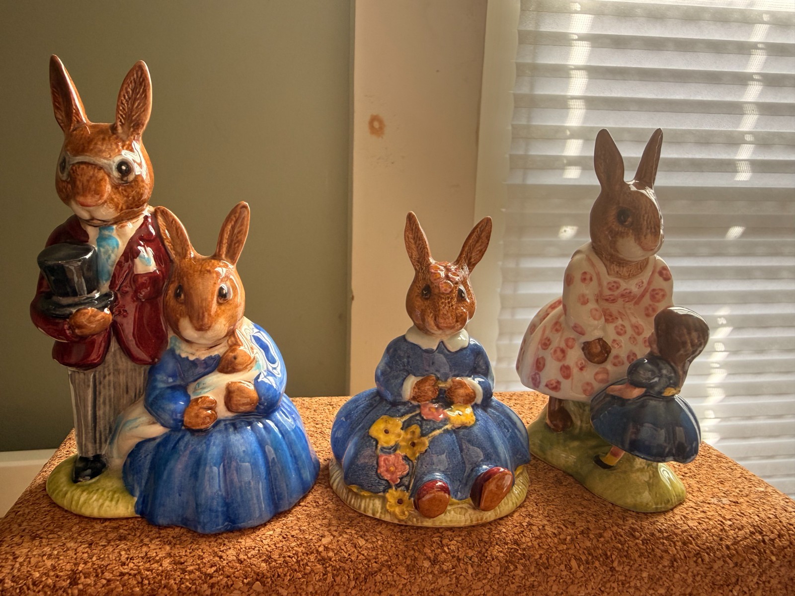 Vintage Royal Doulton Bunnykins Figurine Lot – Set of 3 – 1972