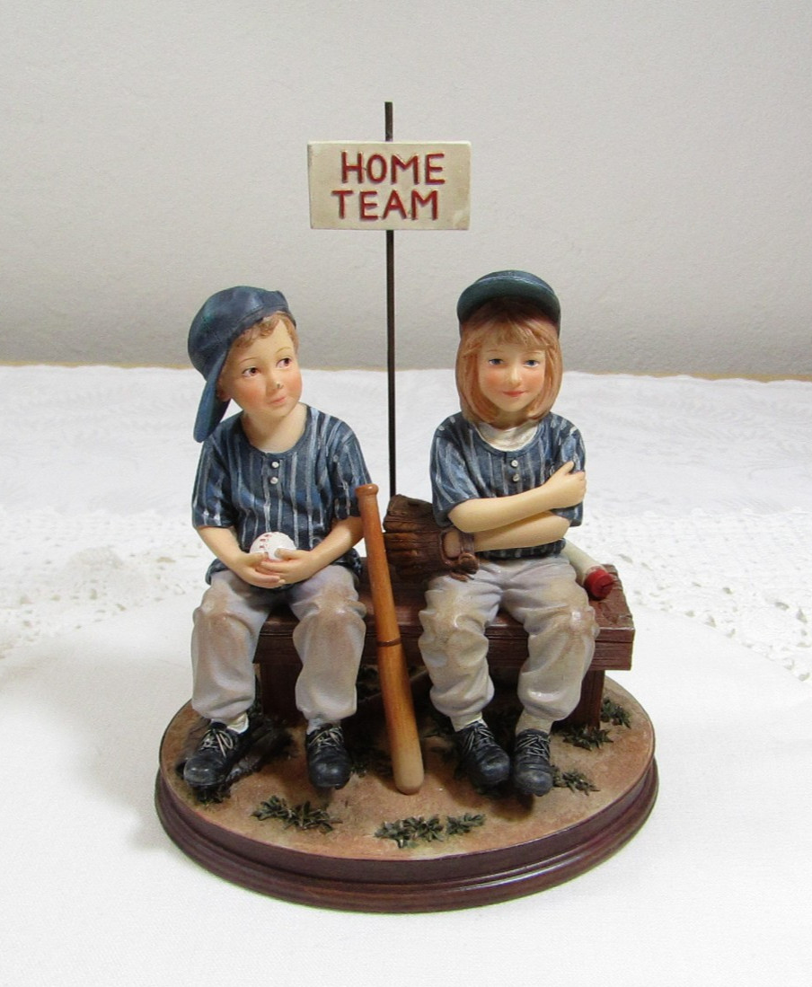 Mama Says Be A Team Player Baseball Figurine Kathy Andrews Fincher 2009 Demdaco