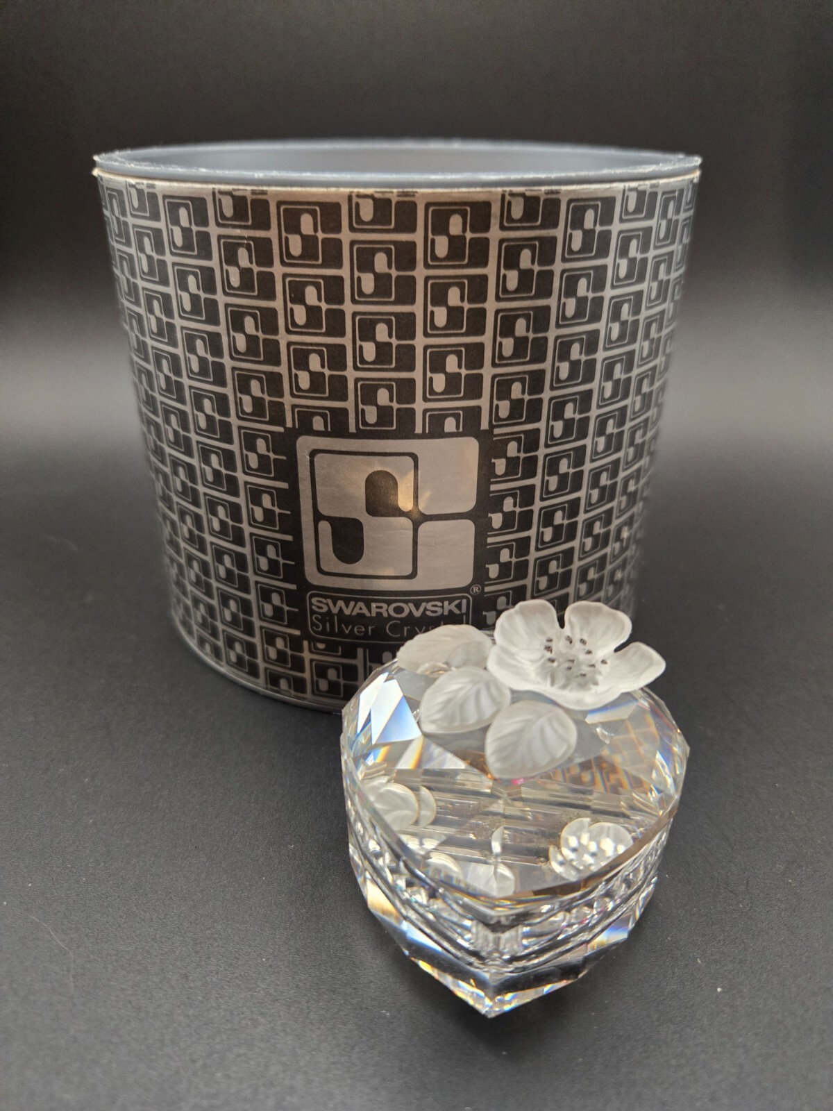 Swarovski Treasure Box Heart with Flowers #7465 052 000
