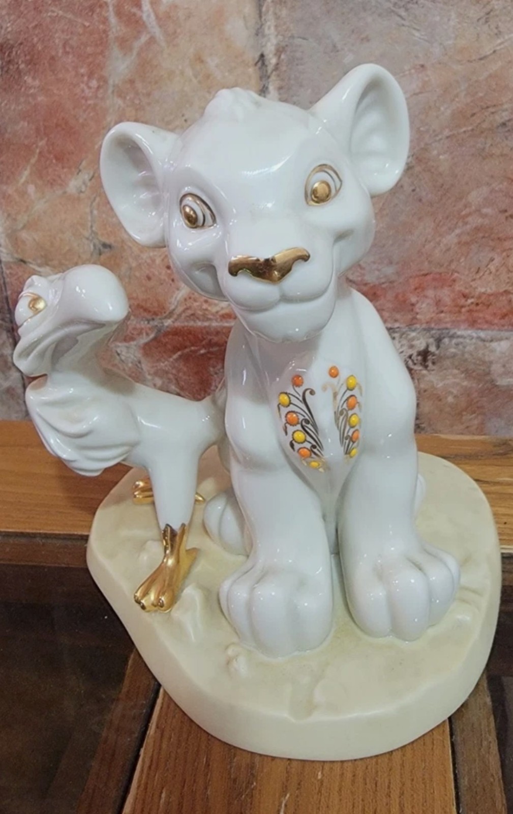 Lenox Disney Simba and Zazu Figurine