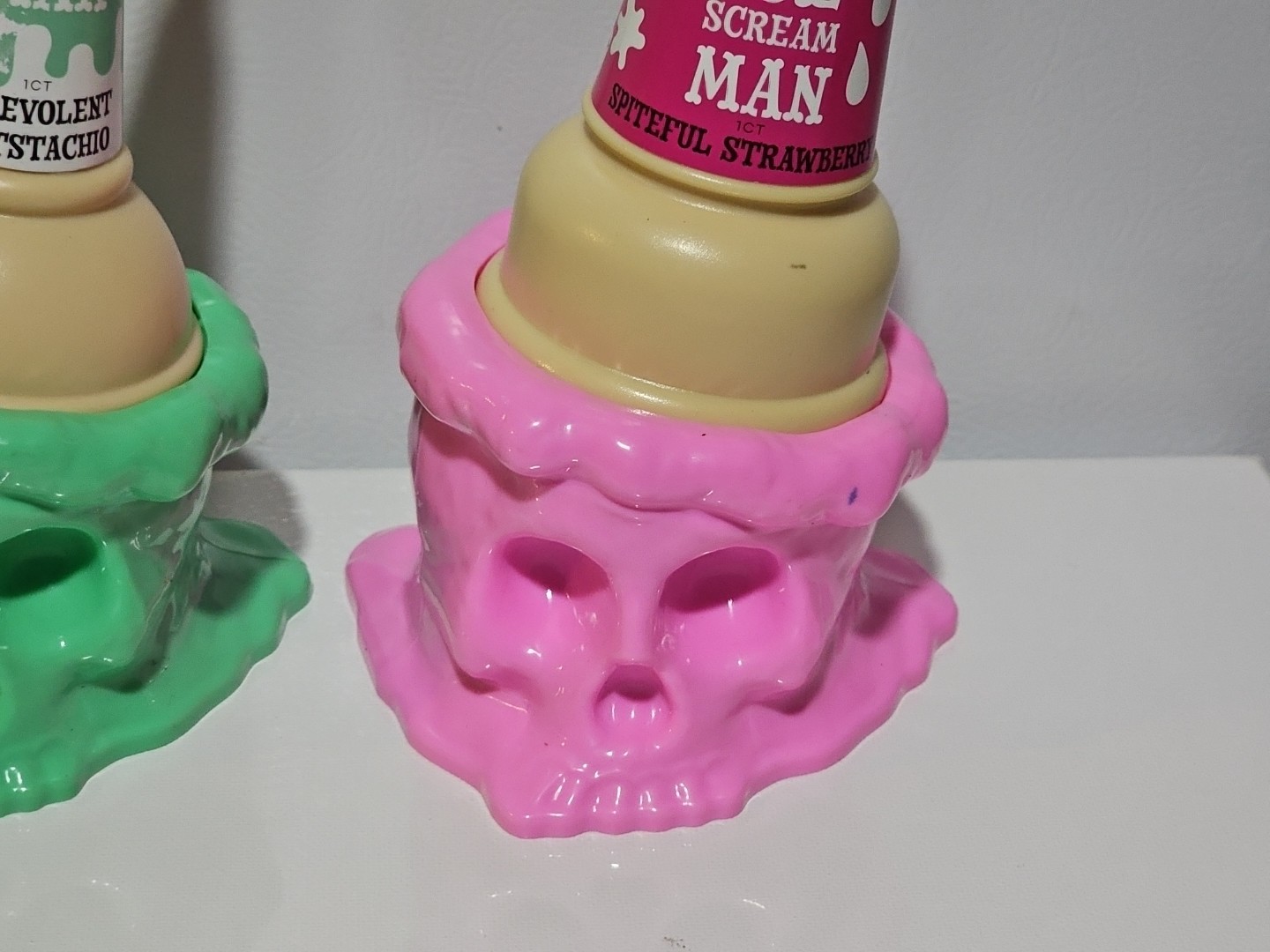 Ice Scream Man Lot Of 2 by artist Ryan Brutherford Mintstachio & Strawberry