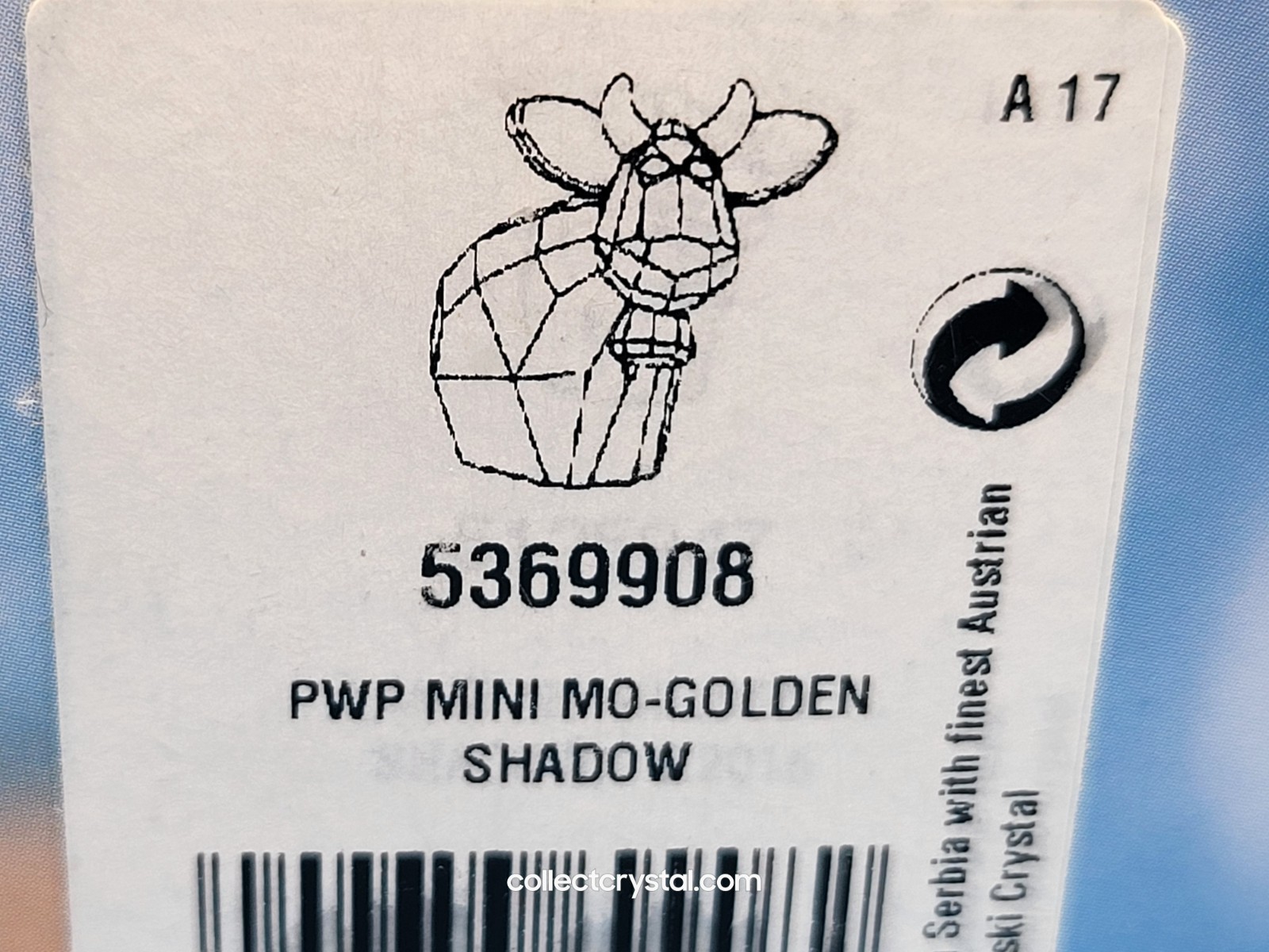 Swarovski GOLDEN SHADOW Mini Mo Cow Limited Edition 2015 -# 5125947 & 5369908