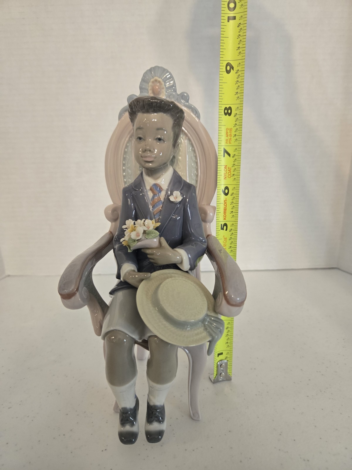 Lladró RARE “All Dressed Up” Black Legacy Little Boy in Chair HTF