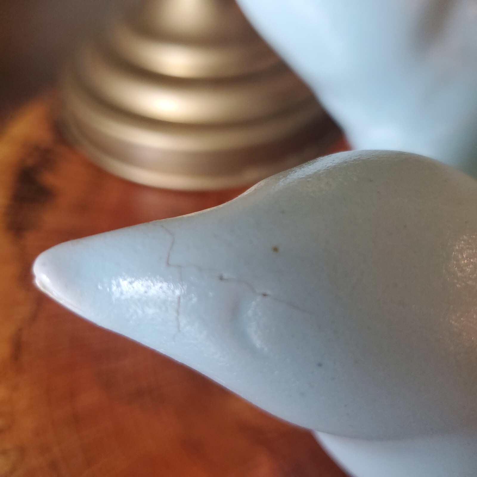 Pair of Art Pottery Bluebirds Handmade Stamped Rustic Matte Glaze Cottage Core