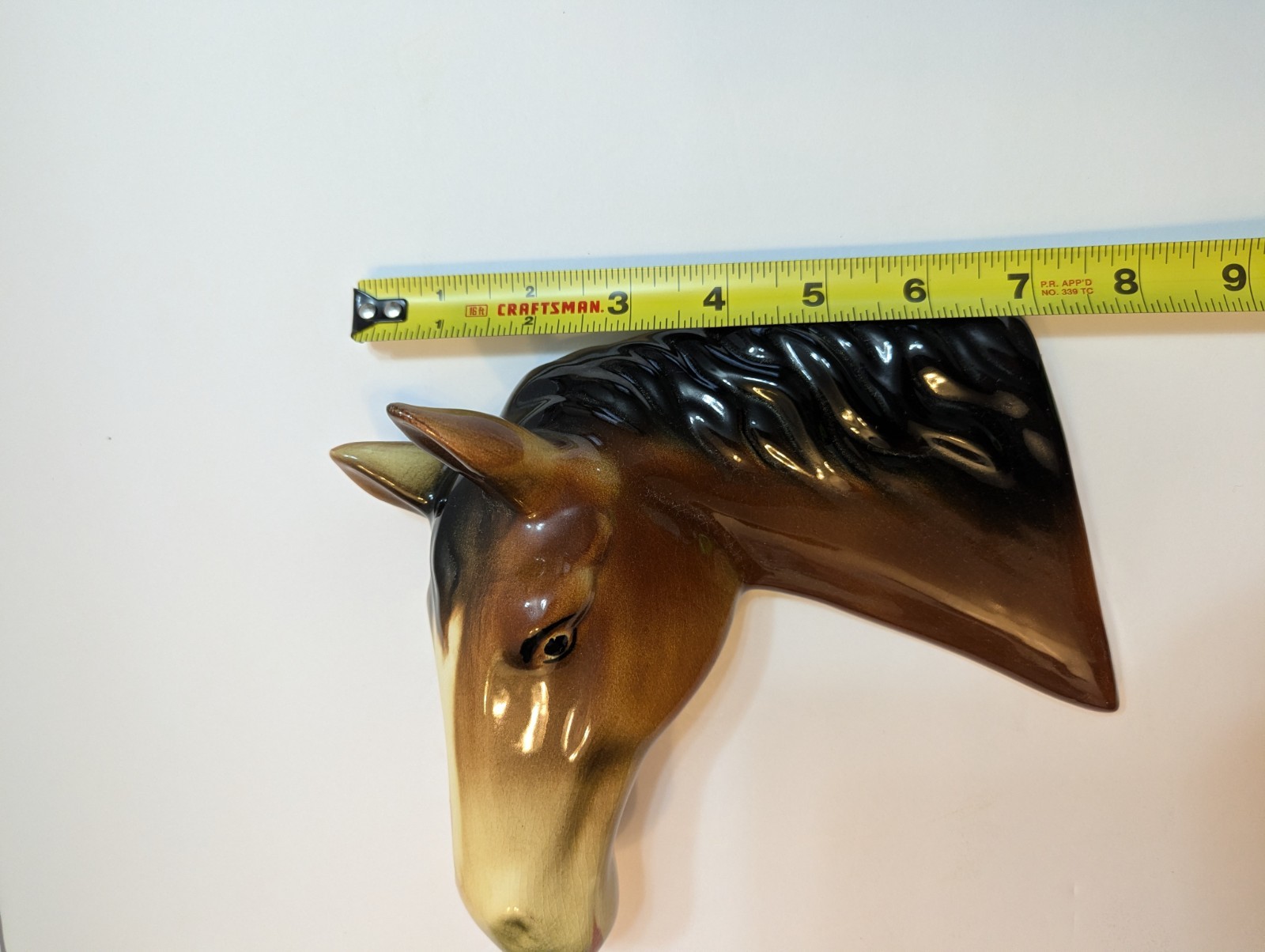 VTG Beautiful Ceramic Horse Head Wall Hanging Decor