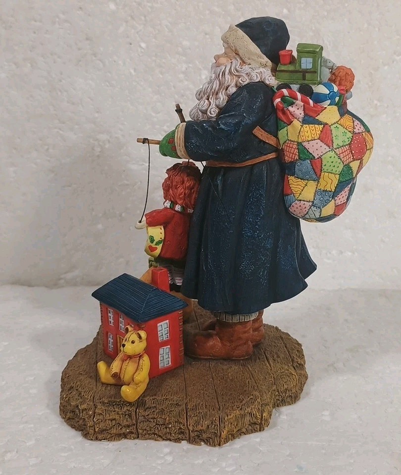 Lang & Wise 1998 CLASSIC SANTA #4 Ellen Stouffer Santa Bear Doll 6.5″ Heavy