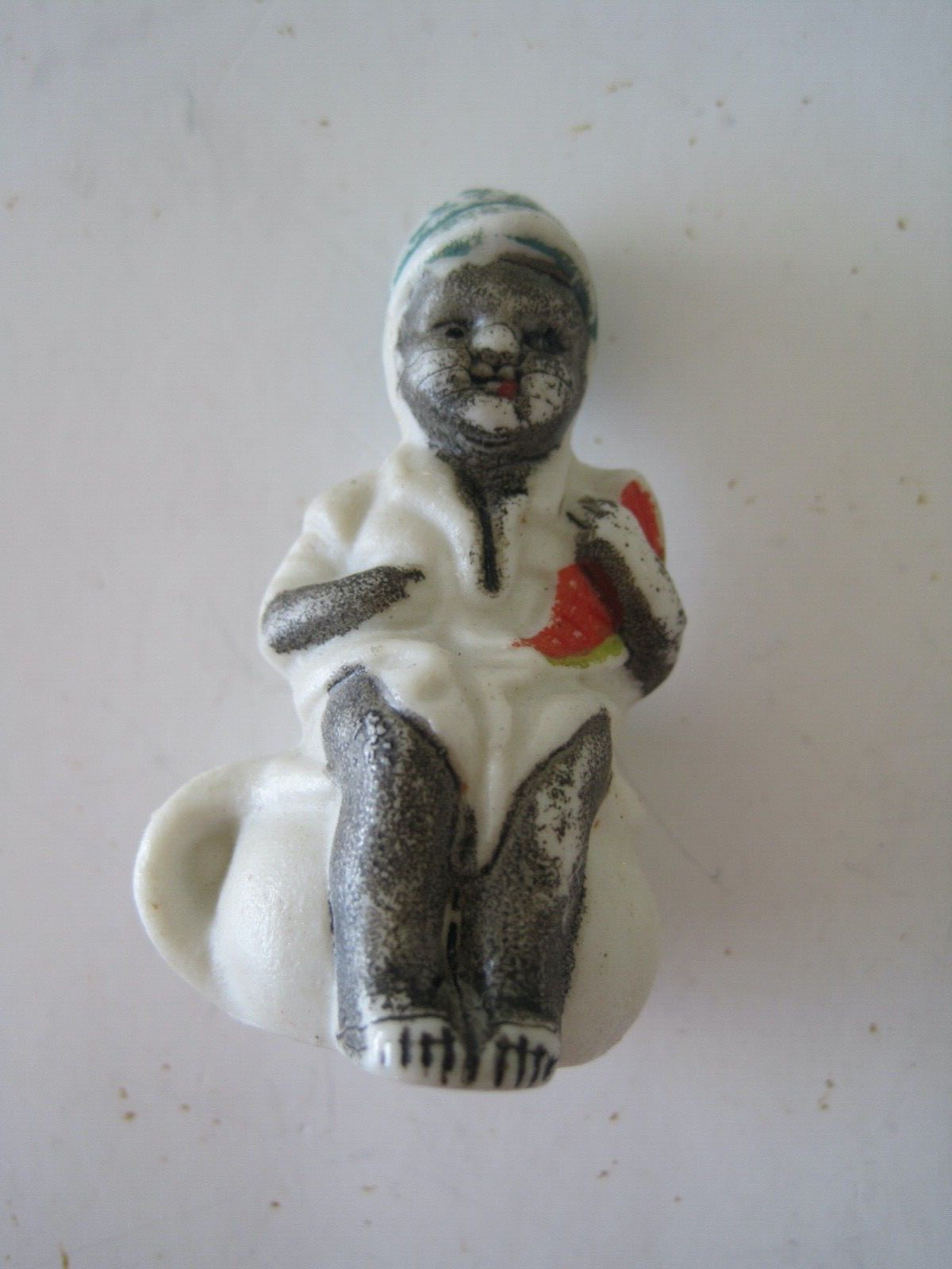 Japan Child Figurine Chalk or Ceramic Little Boy