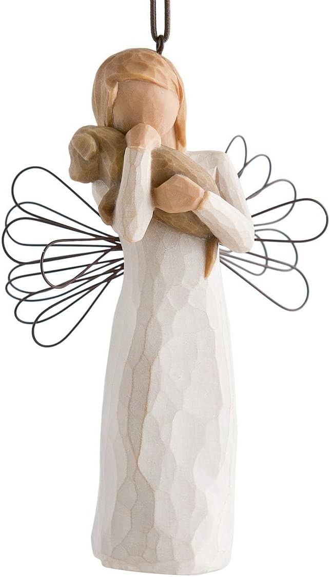 Angel of Friendship Ornament, Sculpted Hand-Painted Figure