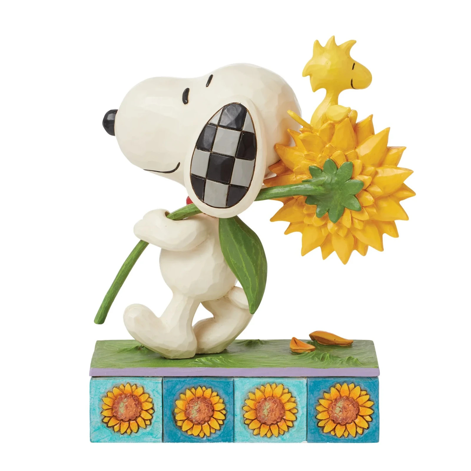 Jim Shore Peanuts SNOOPY AND WOODSTOCK WITH SUNFLOWER-SUNSATIONAL FRIEND 6016281