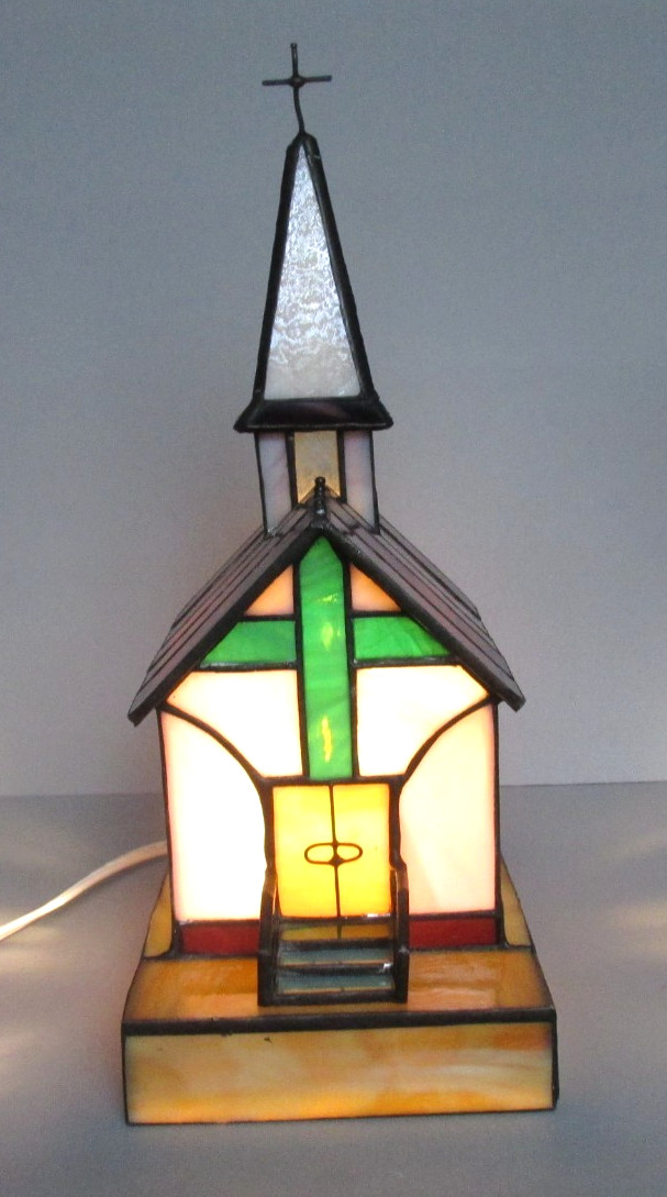 Forma Vitrum Light Up Stained Glass Church