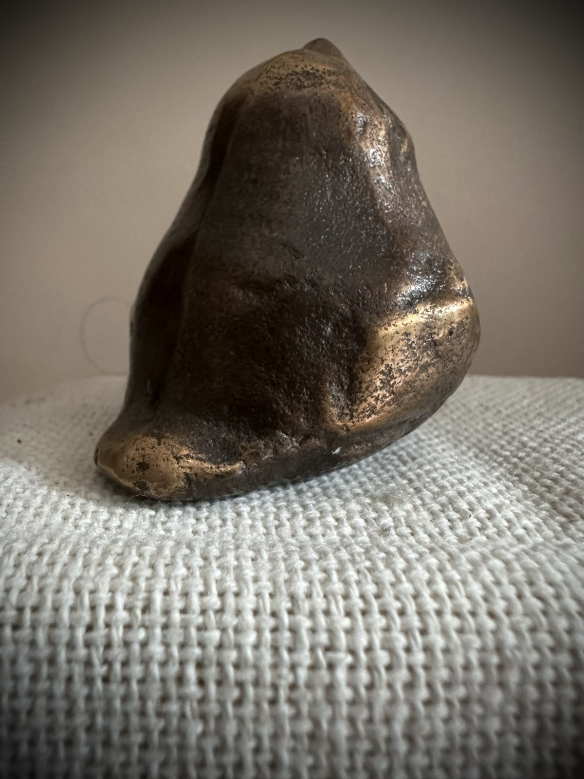 Vintage 1960s Collectible Brutalist Bronze Brass Bird Figurine RSV West Germany