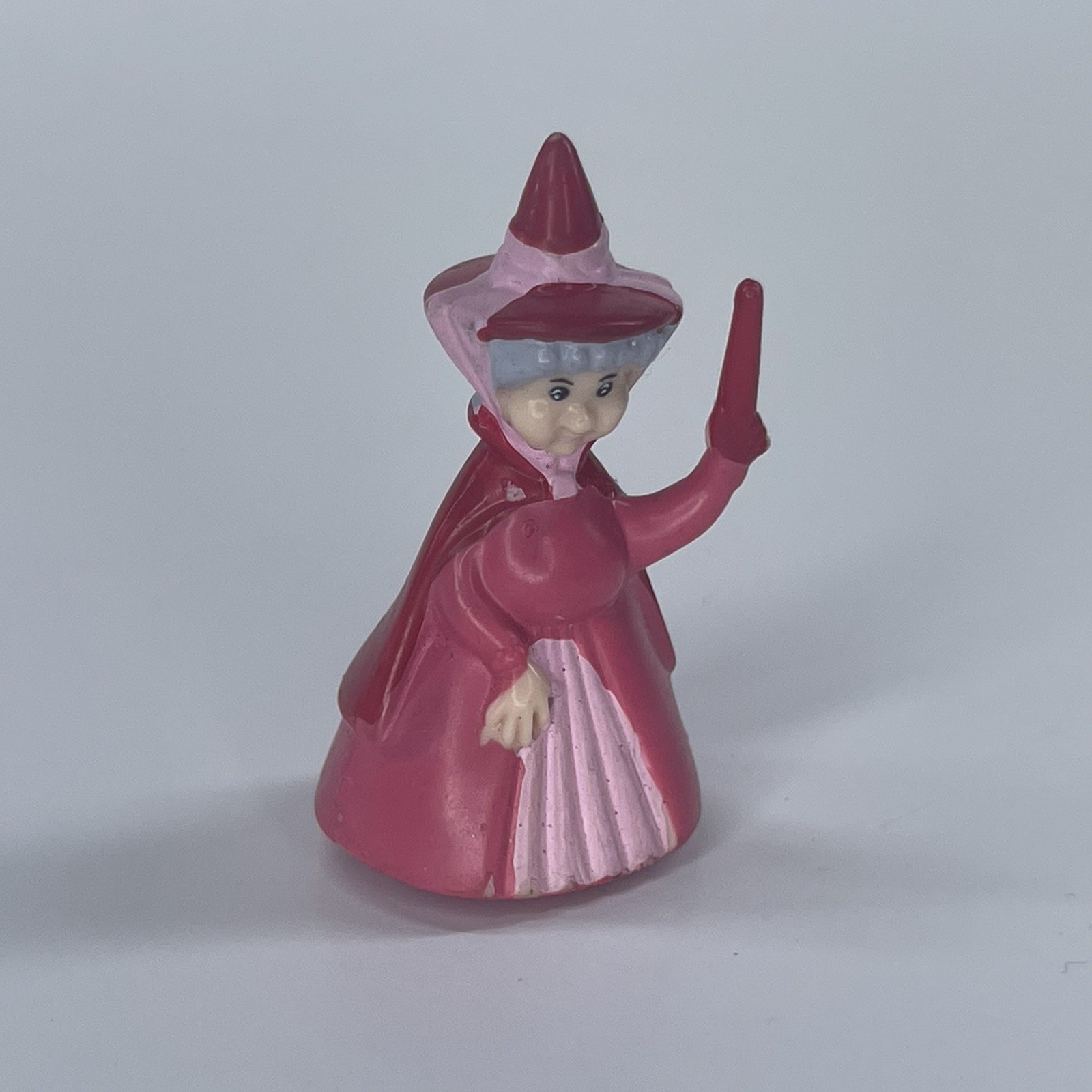 Disney Fairy God Mother Miniature Figurine Pink 1 3/4″ Flora