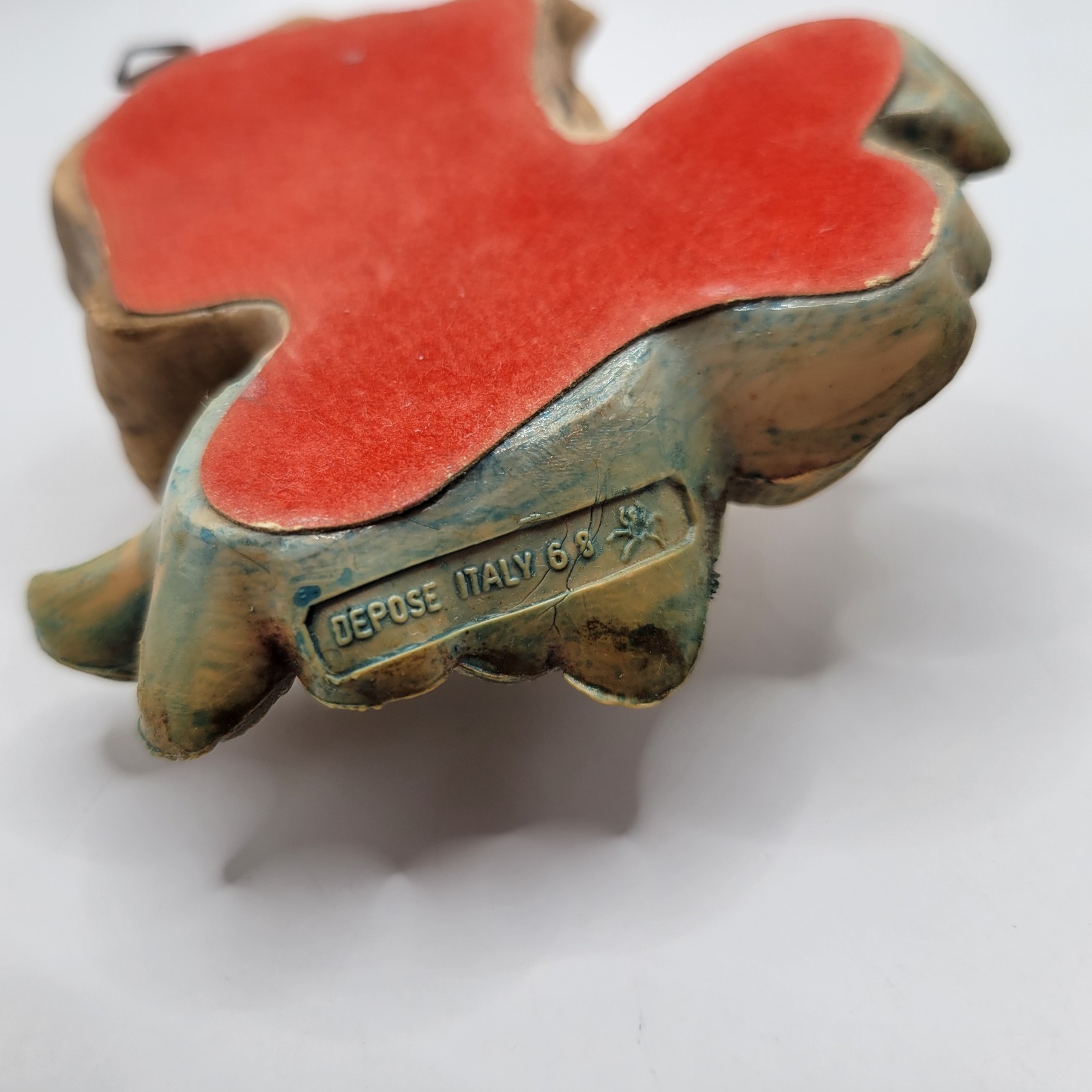 Vintage Boy Fontanini Cherub Head Depose Italy Spider Mark 68