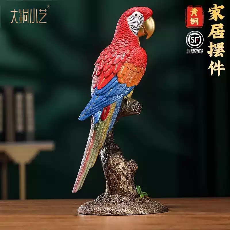 All Brass Parrot Limited Collectible Home Decoration Art Sculpture New In Stock