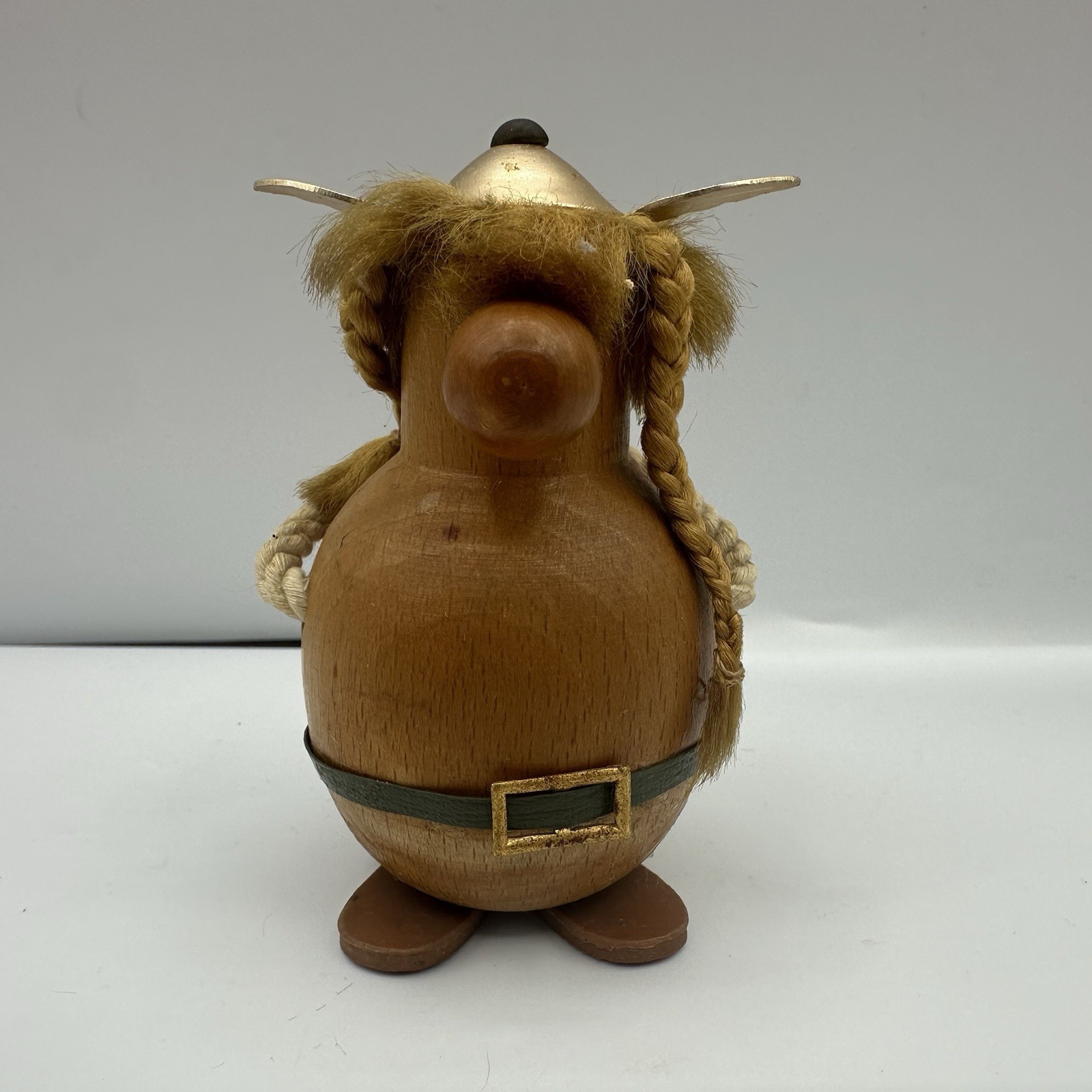Spain Mid Century Teak Viking Figure 3.25” W/ Rope & Hair READ MORE
