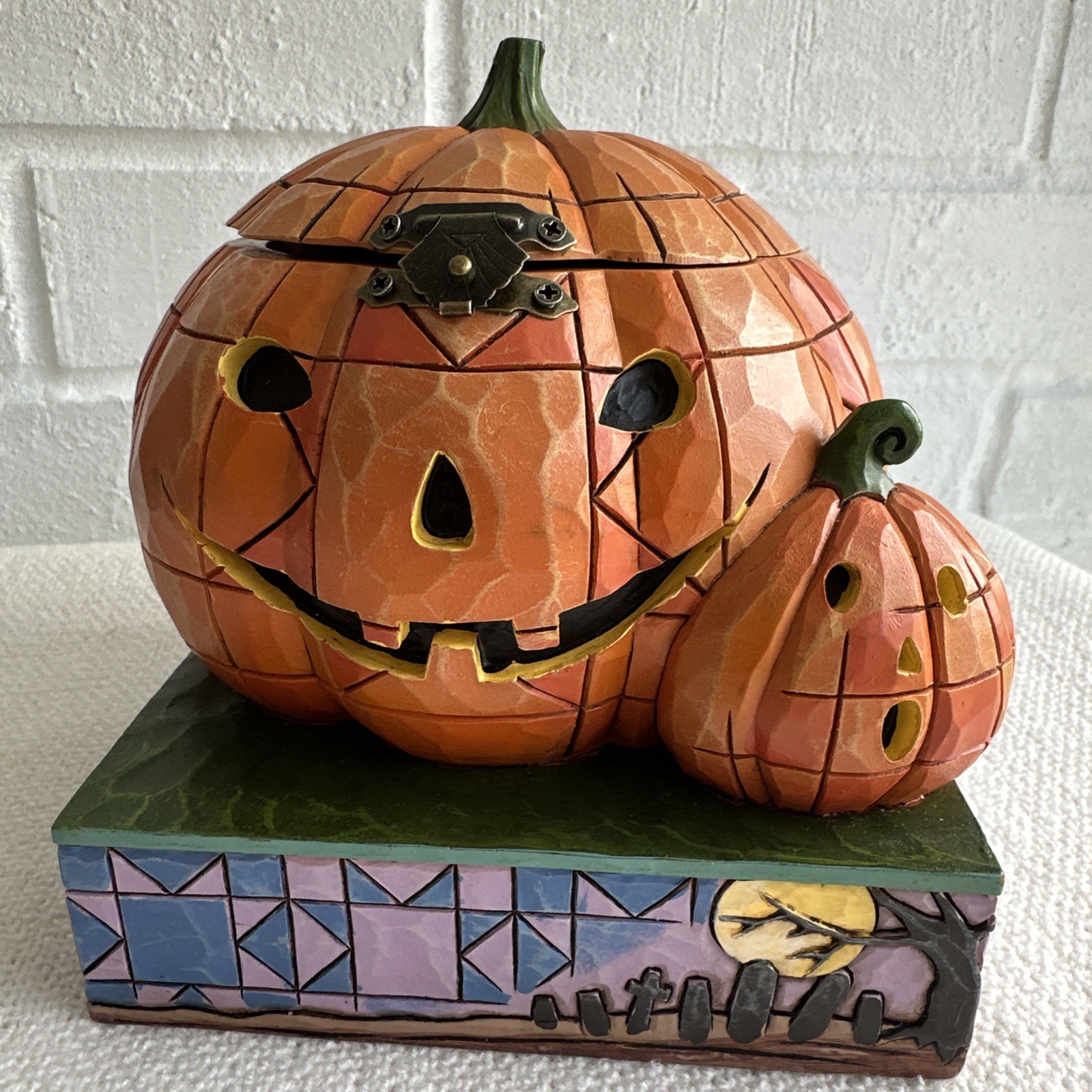 Jim Shore Disney Showcase Collection Mickey Mouse Beware of the Pumpkin Patch