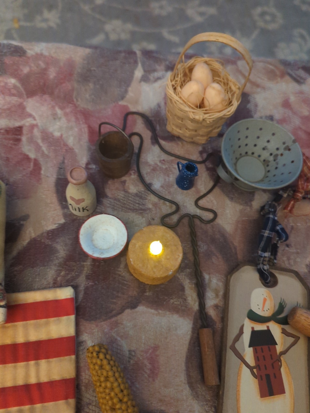 Lot of Vintage Miniature Wall Decor / Metal Figurines – Nautical & Rustic Theme